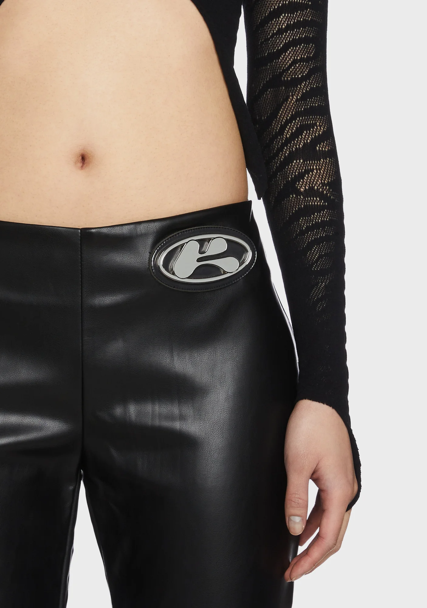 Britt Vegan Leather Pants - Image 2