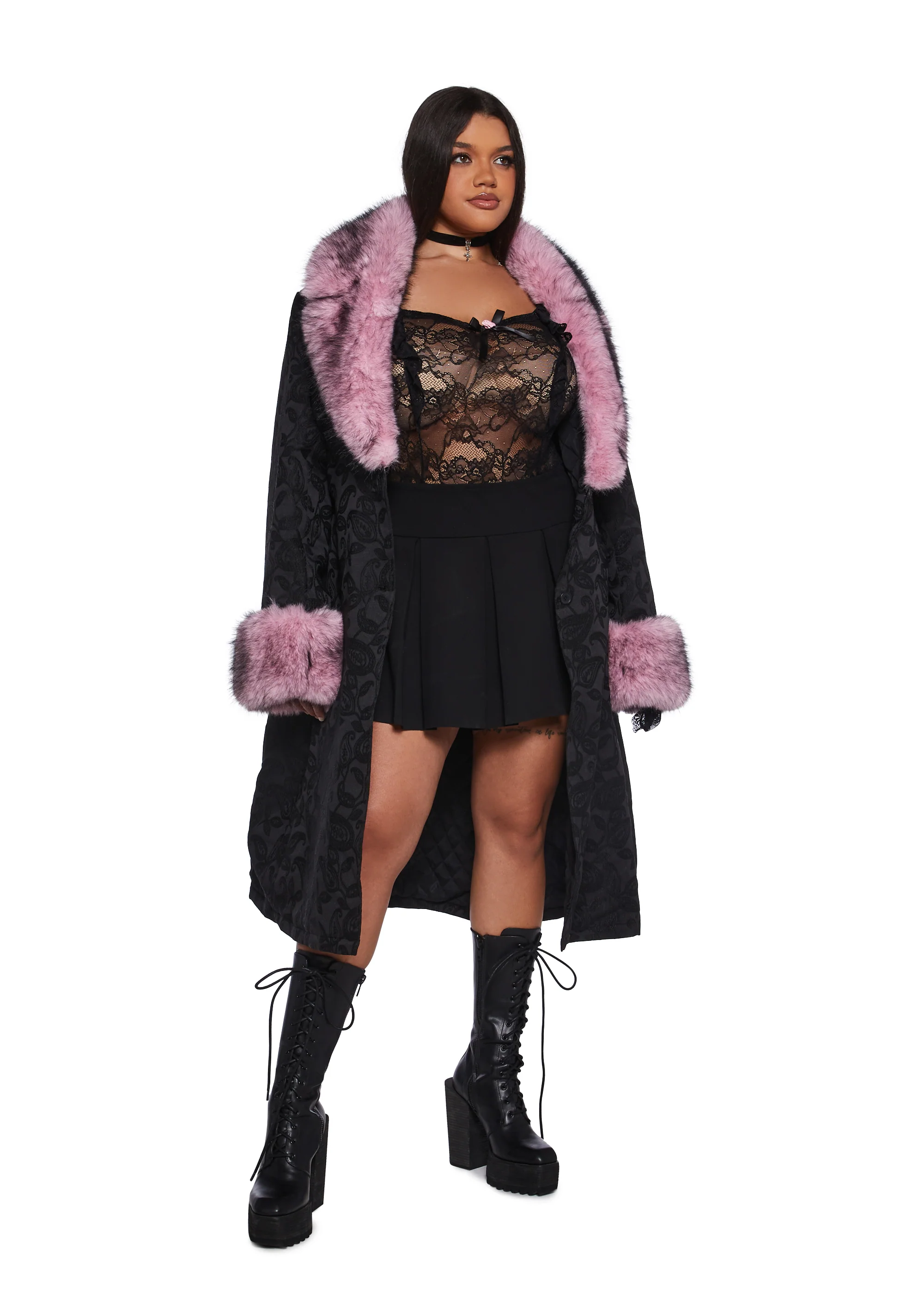 Regal Presence Brocade Coat - Image 11