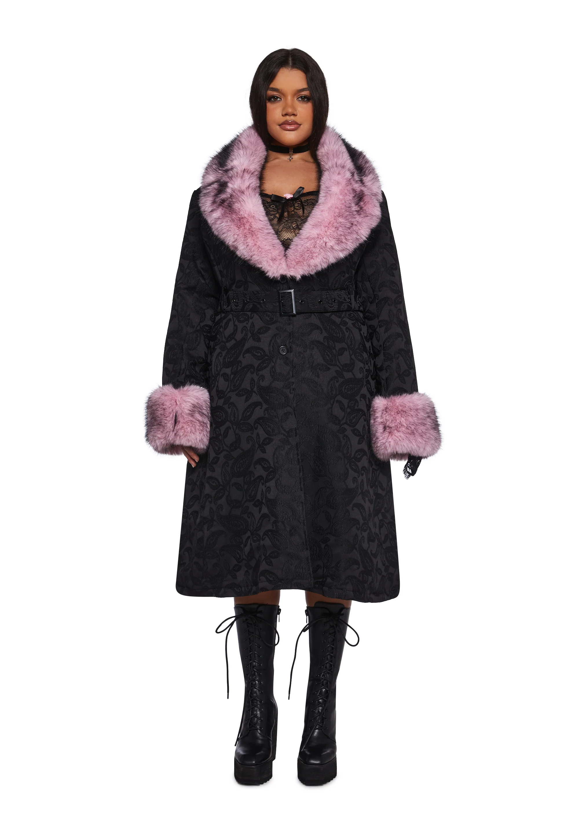 Regal Presence Brocade Coat - Image 2