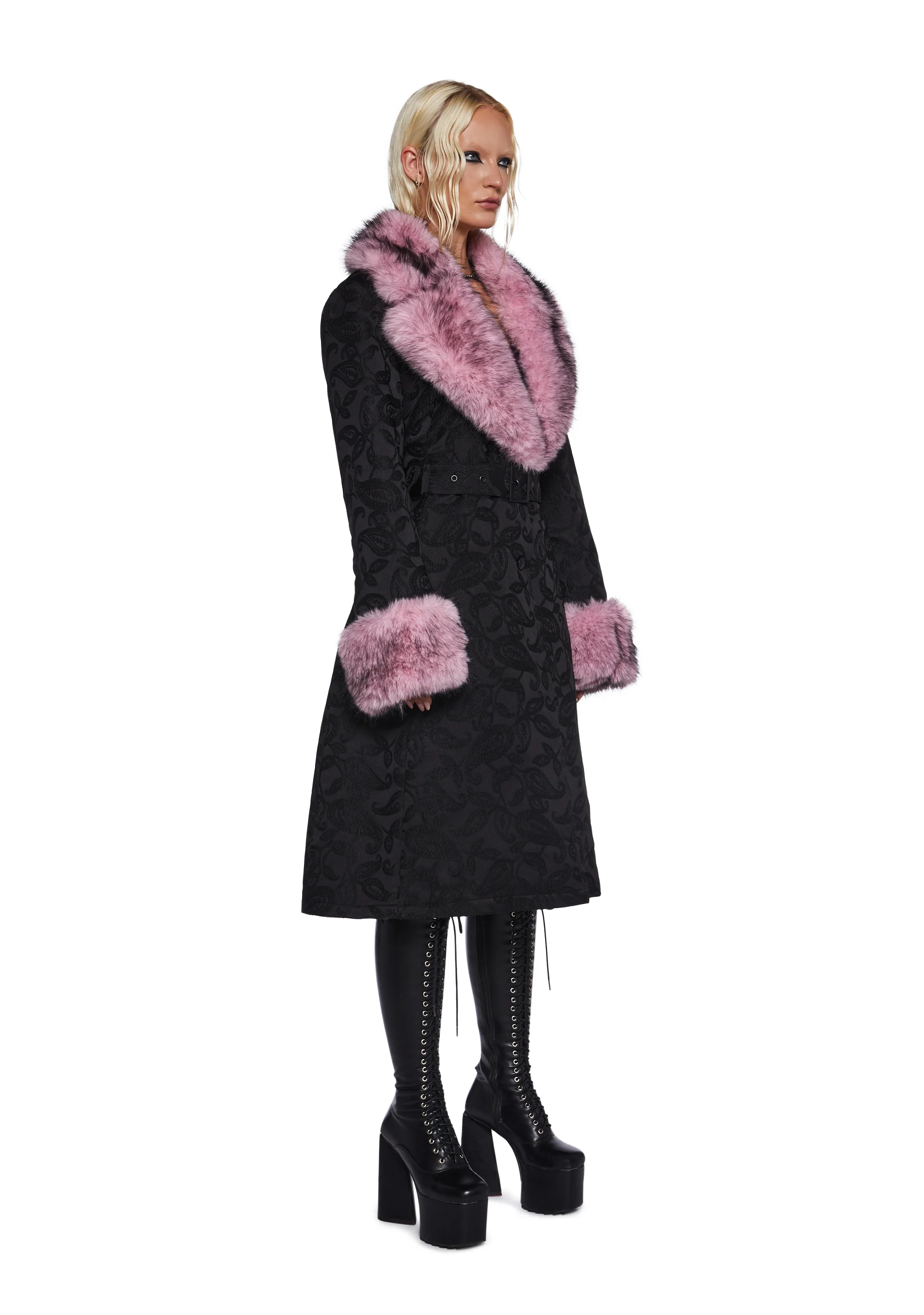 Regal Presence Brocade Coat - Image 3