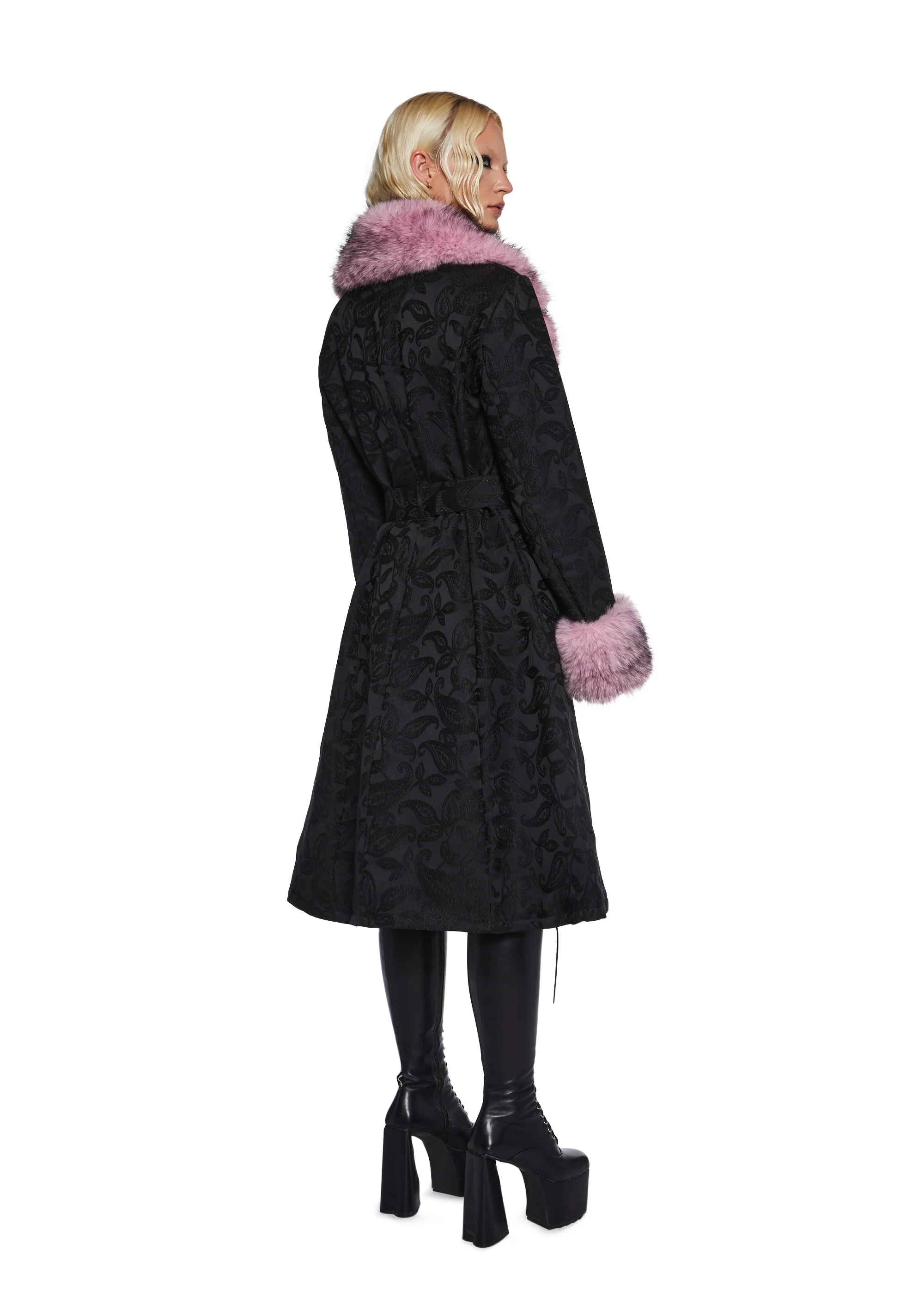 Regal Presence Brocade Coat - Image 4