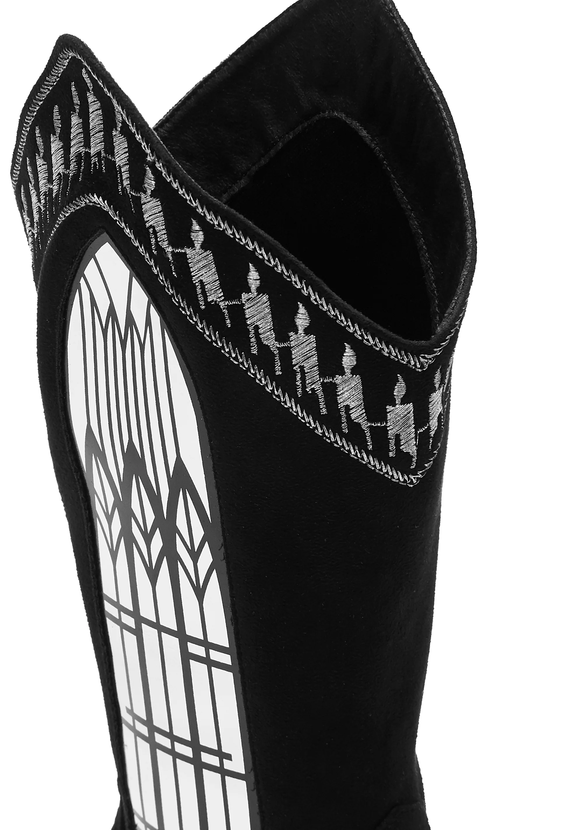 Broken Confessions Cowboy Boots - Black - Image 5