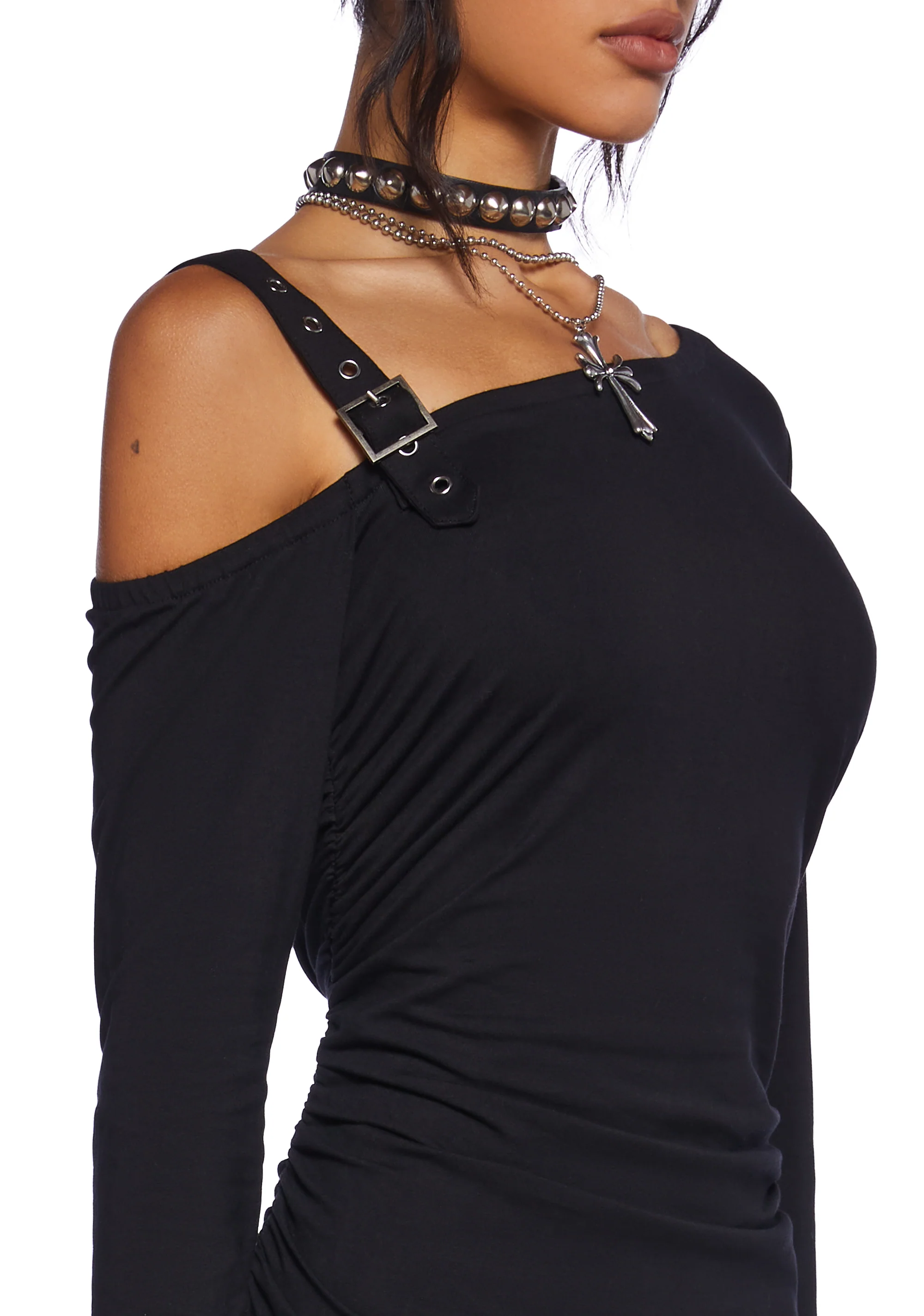 Brooding Thoughts Mini Dress - Image 4