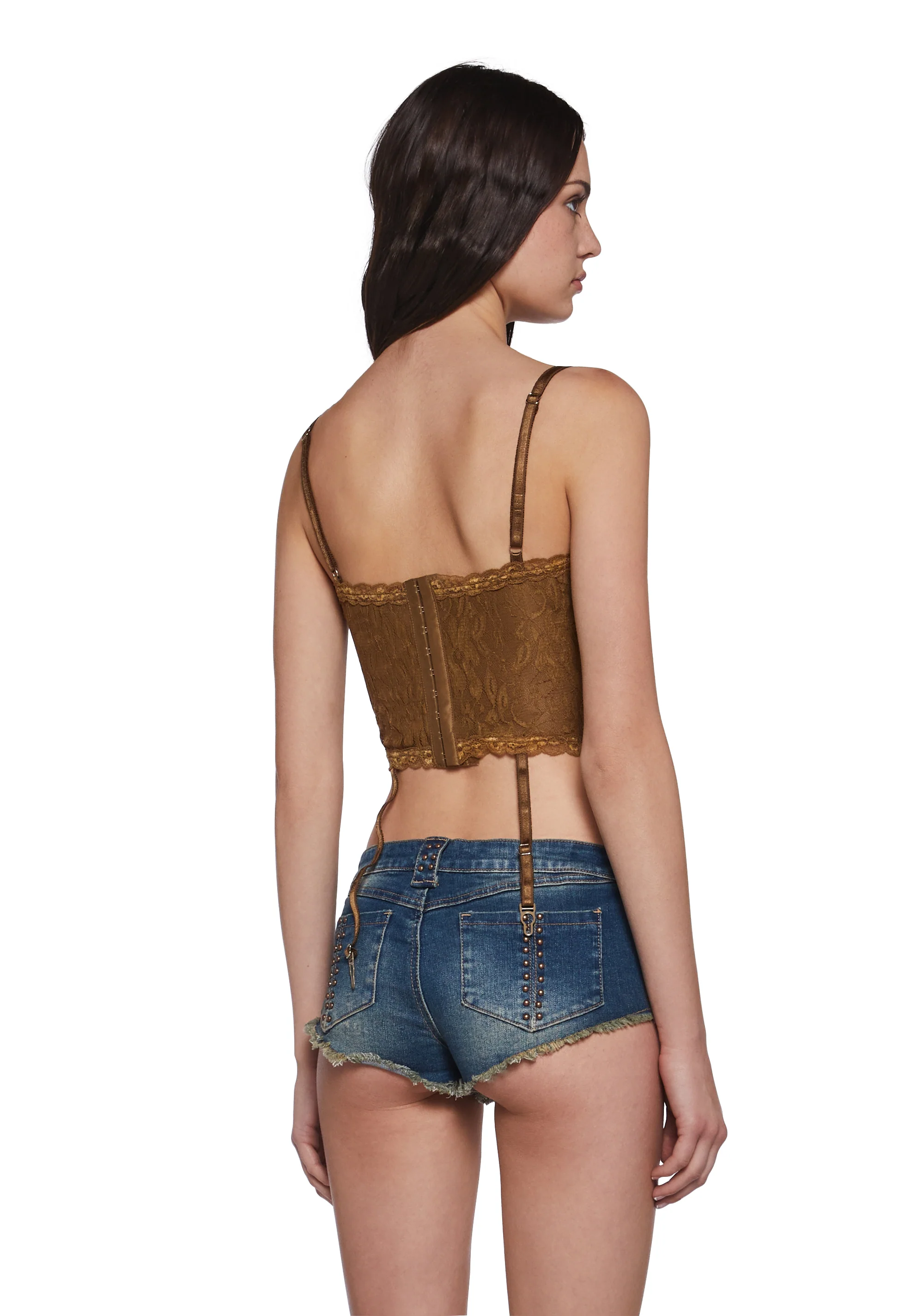 Soulful Sunshine Corset Top - Brown - Image 4