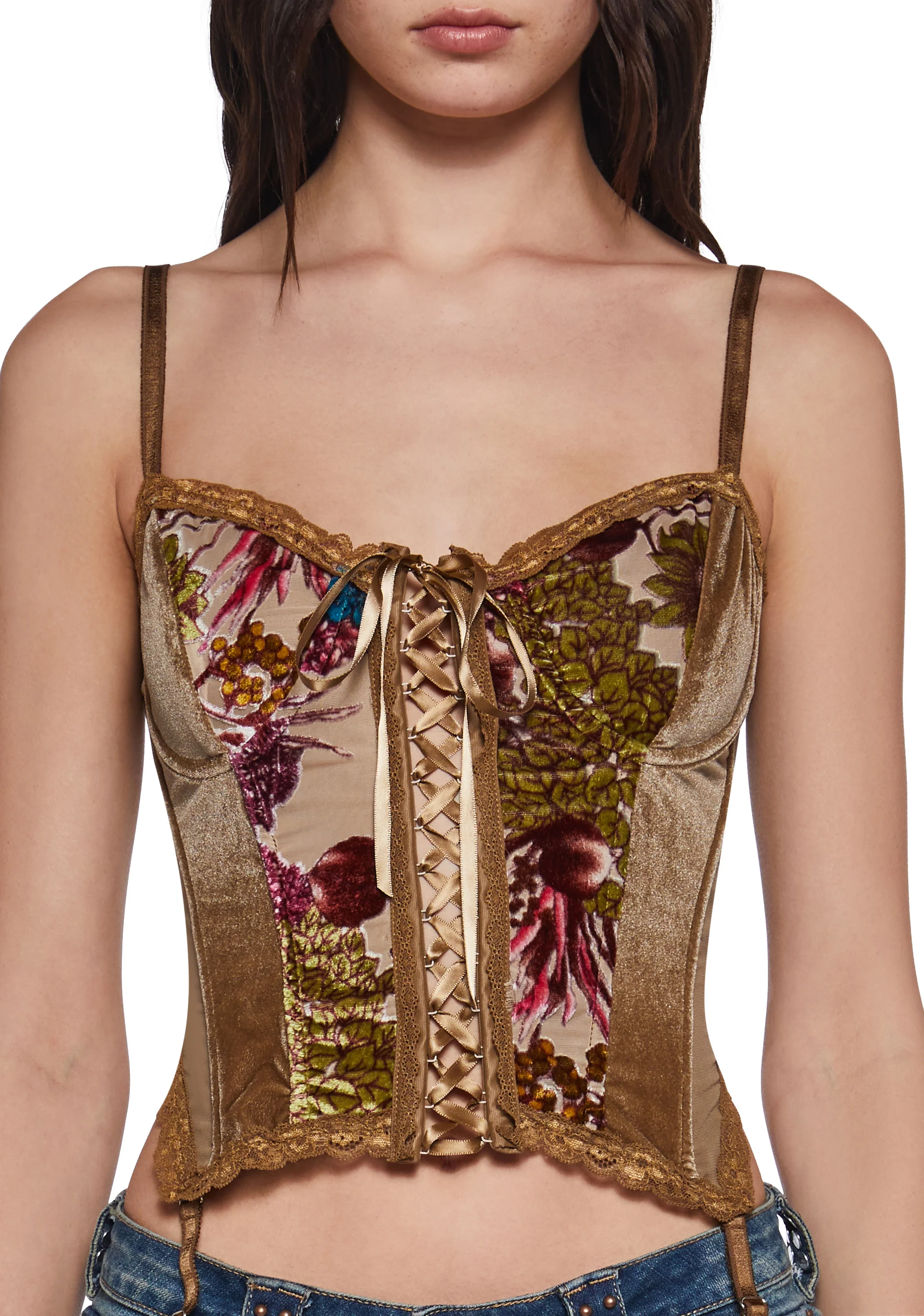 Soulful Sunshine Corset Top - Brown - Image 5