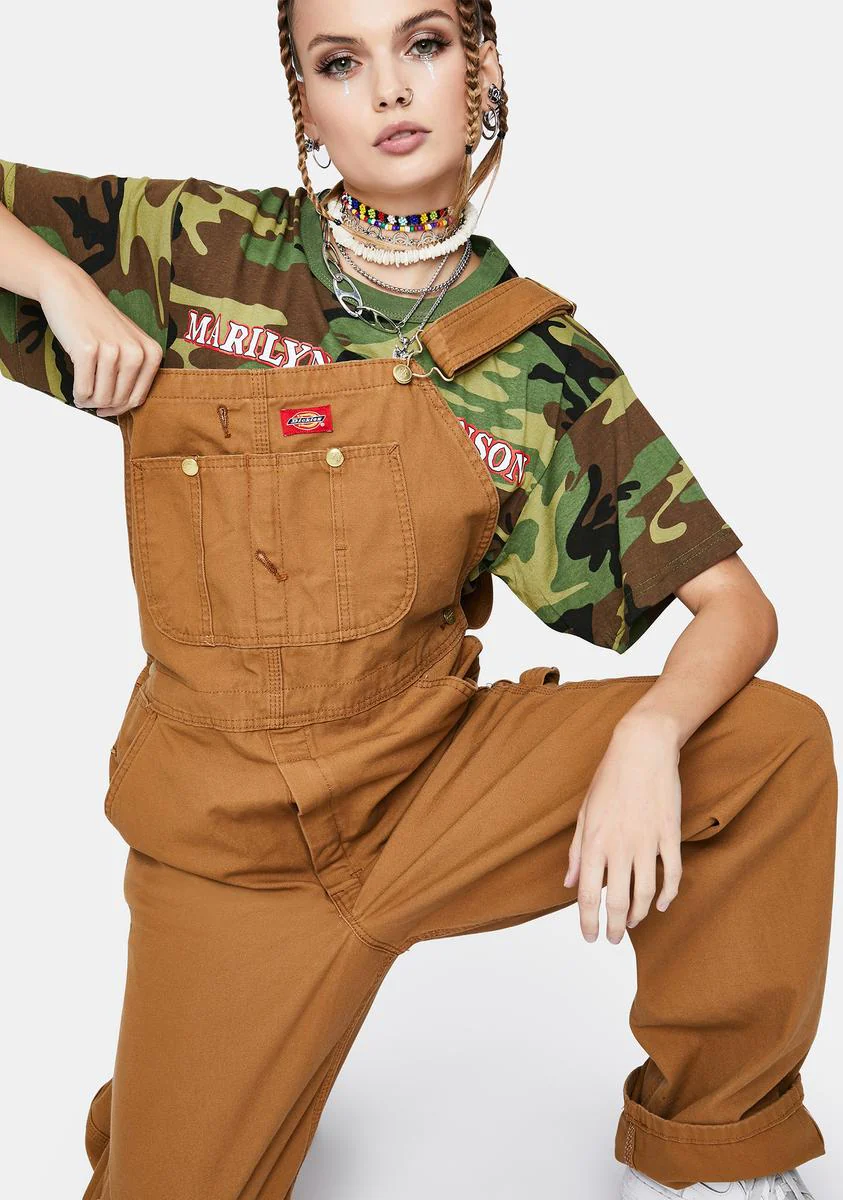 Brown Duck Bib Overalls - Image 2