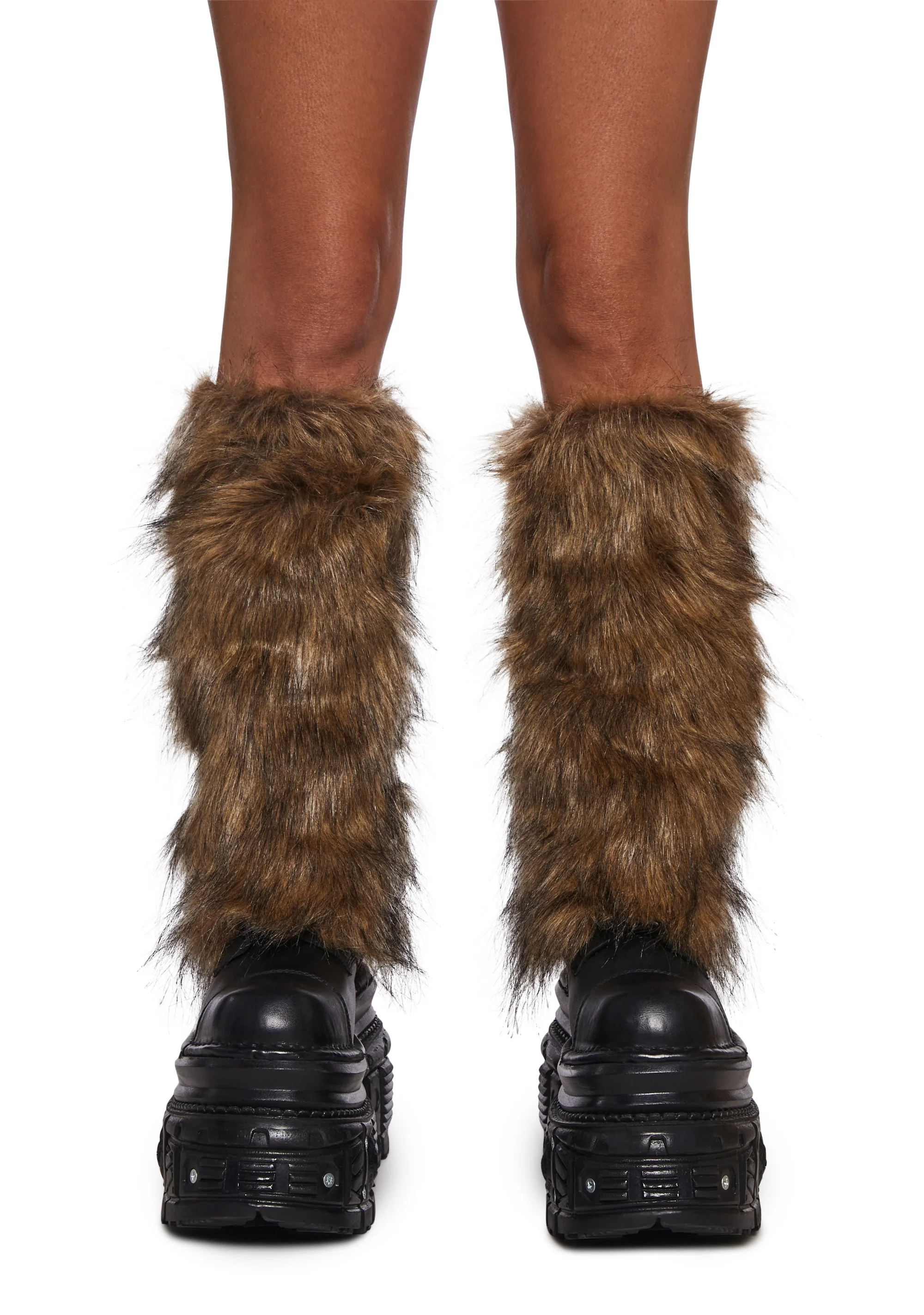 Hot Beatz Faux Fur Leg Warmers - Image 2