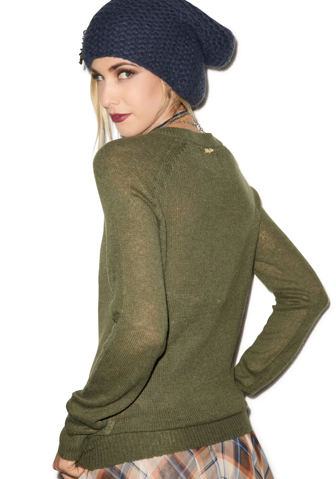 Bulldog Party Sweater - Dark Green - Image 9
