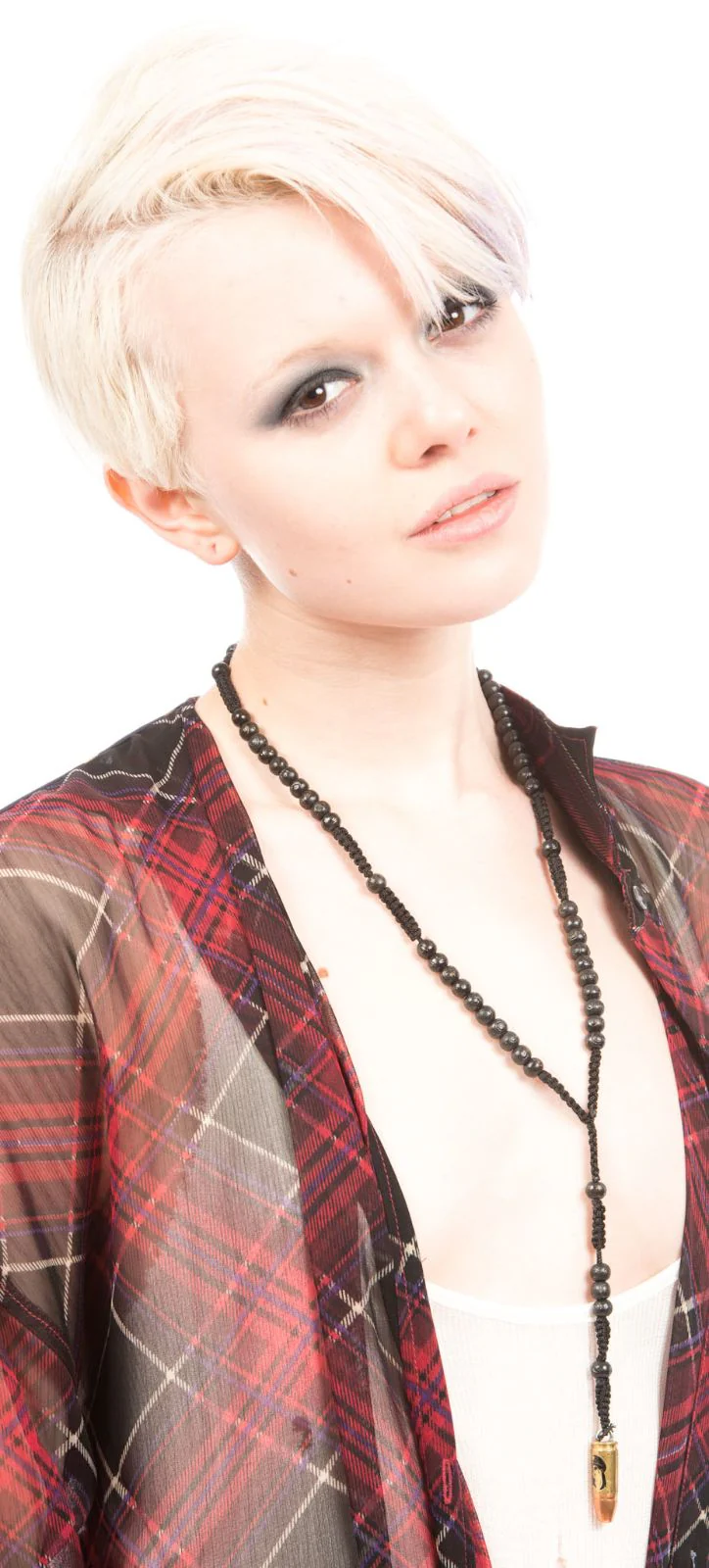 Bullet Rosary Necklace - Black - Image 5