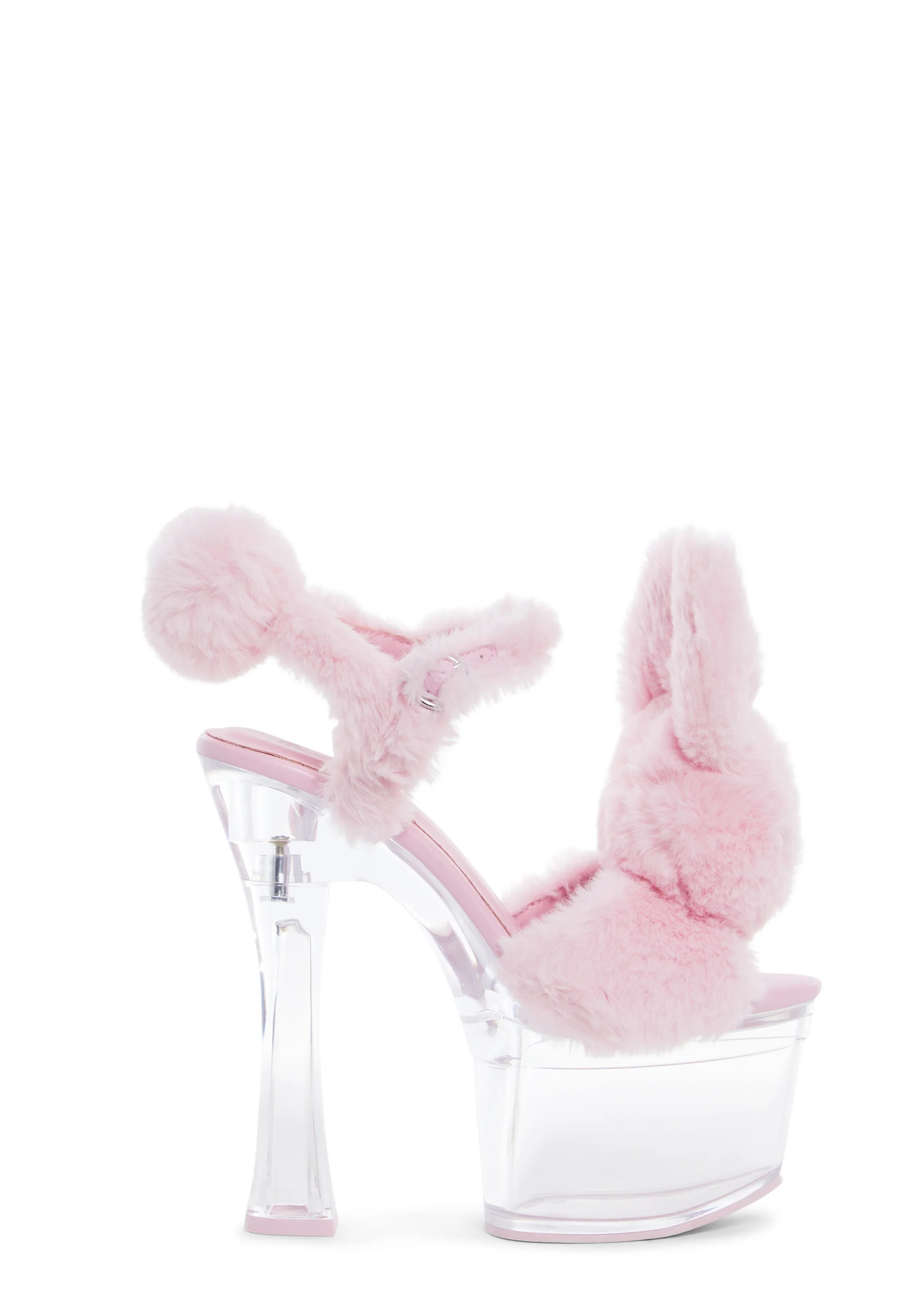 Plush Paws Platform Heels - Pink - Image 3