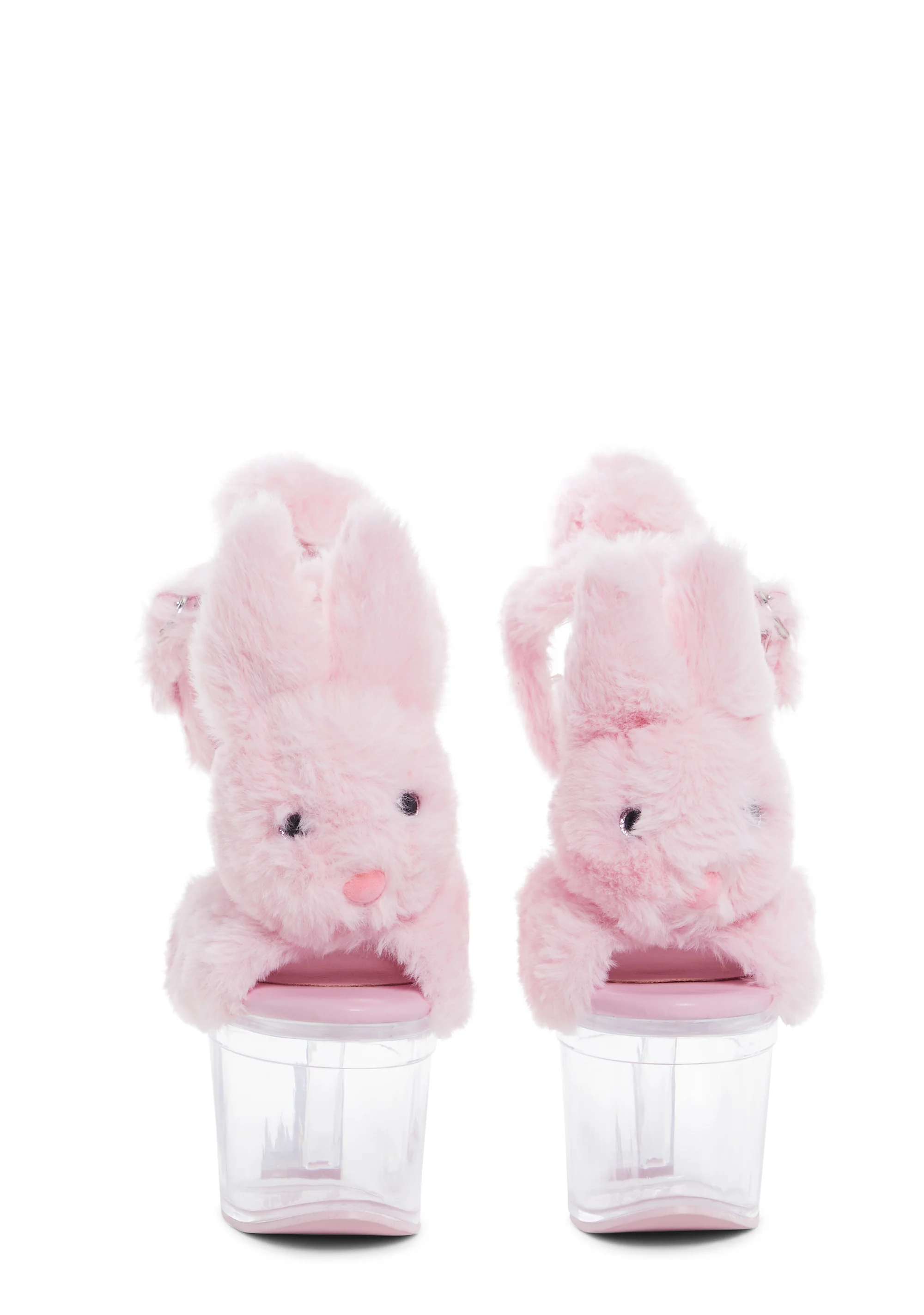 Plush Paws Platform Heels - Pink - Image 4