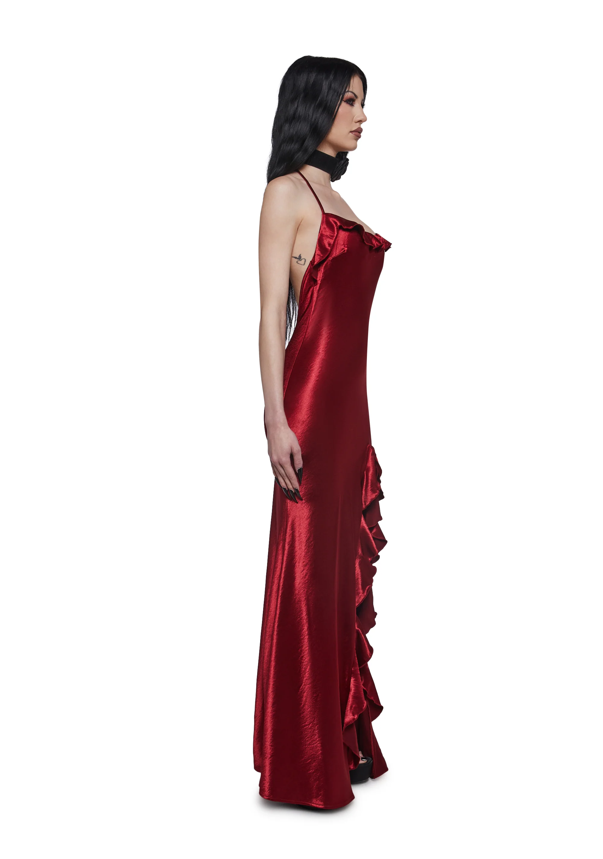 Envy Appeal Satin Maxi Dress - Image 3