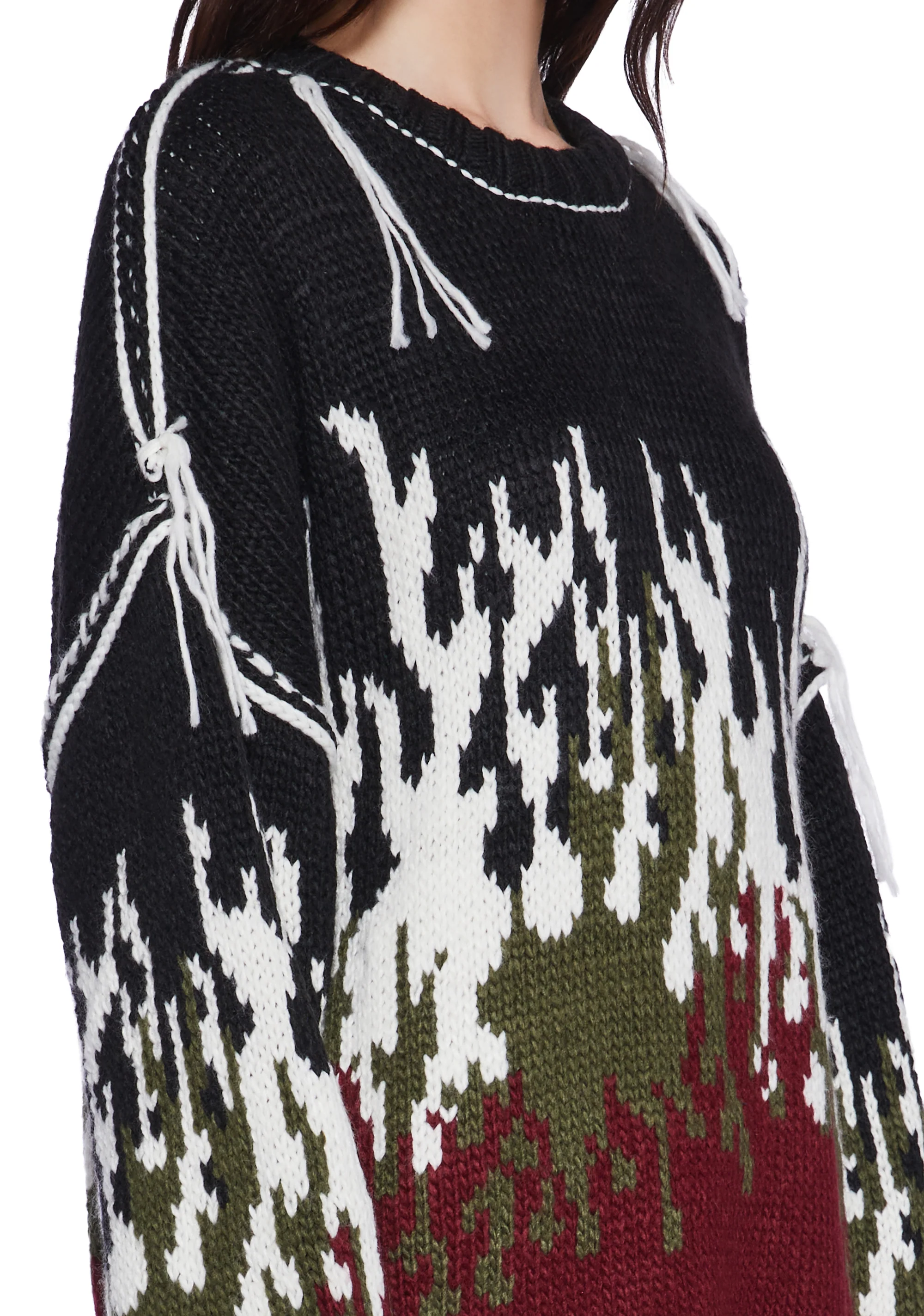 Burn Chunky Flame Knit Sweater - Image 5