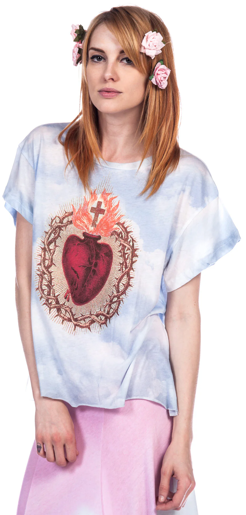Burning Heart Jagged Edge Tee - Image 3