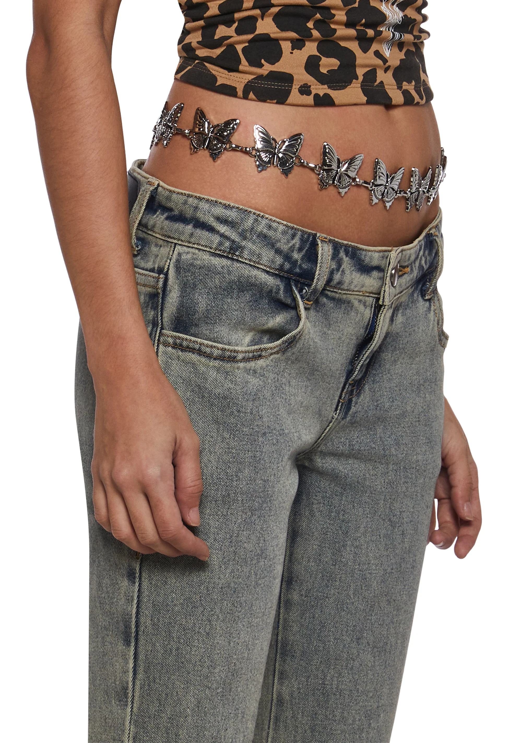Shy Flirt Butterfly Chain Belt - Image 3