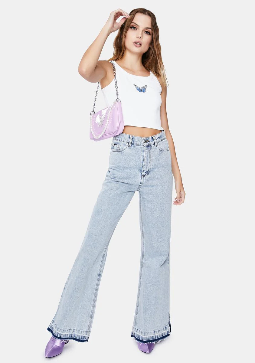 Butterfly Crop Tank Top - Image 3