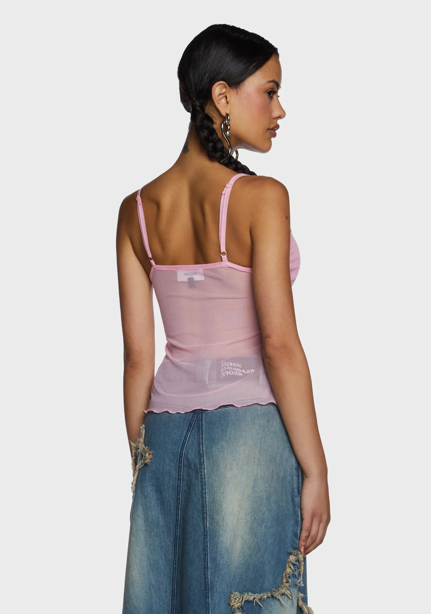 Butterfly Mesh Babydoll Top - Image 4