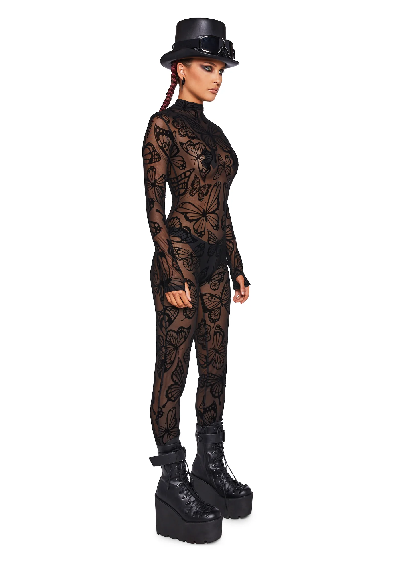 Butterfly Utopia Mesh Catsuit - Image 3