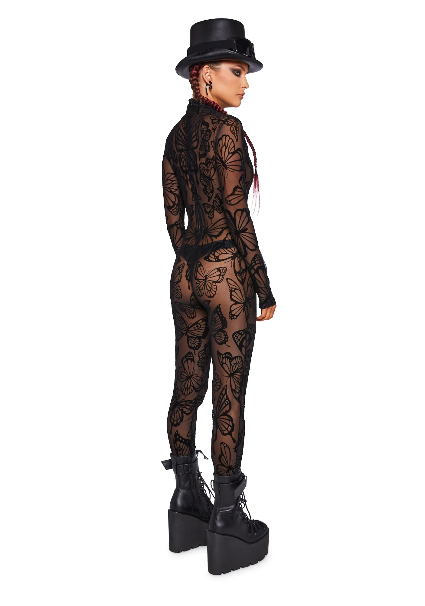 Butterfly Utopia Mesh Catsuit - Image 4