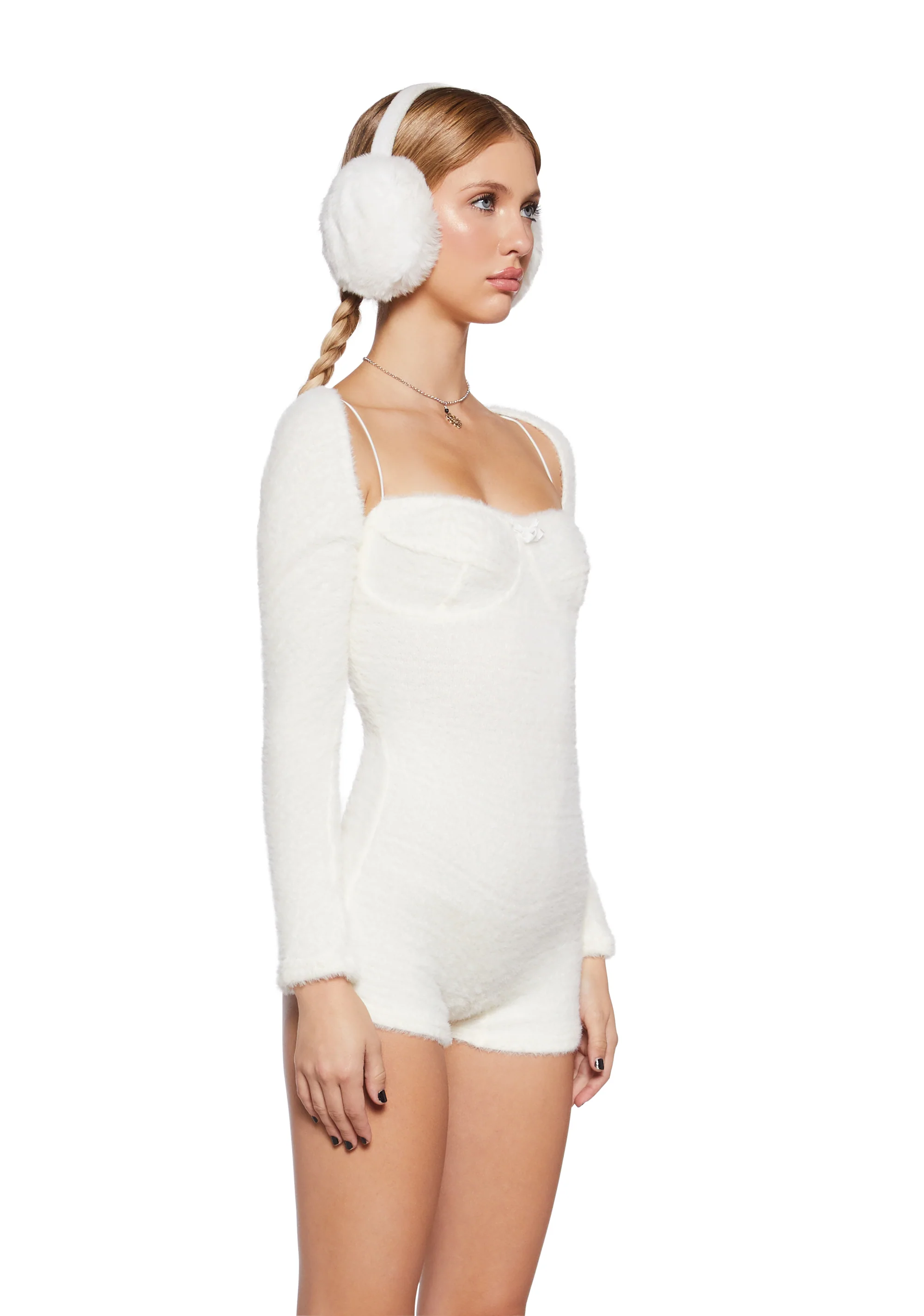By The Fire Romper And Shrug Set - Ivory - Image 3
