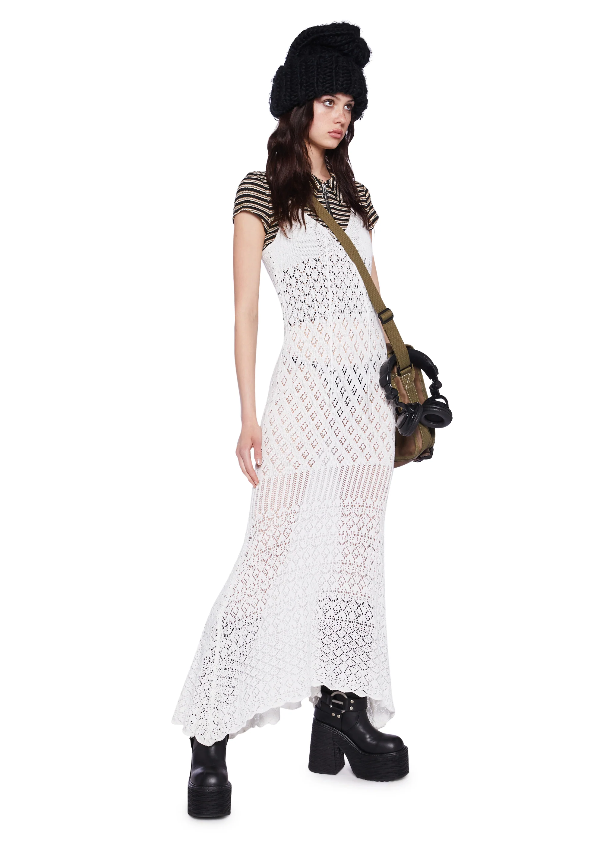 By The Sea Crochet Maxi Dress - Image 5