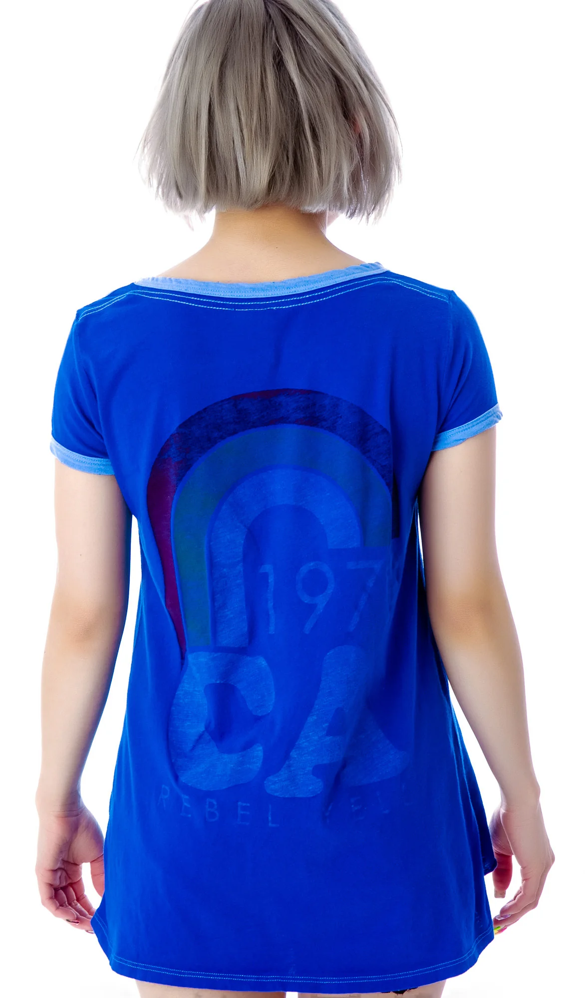 CA Rainbow Ringer Tee - Image 4