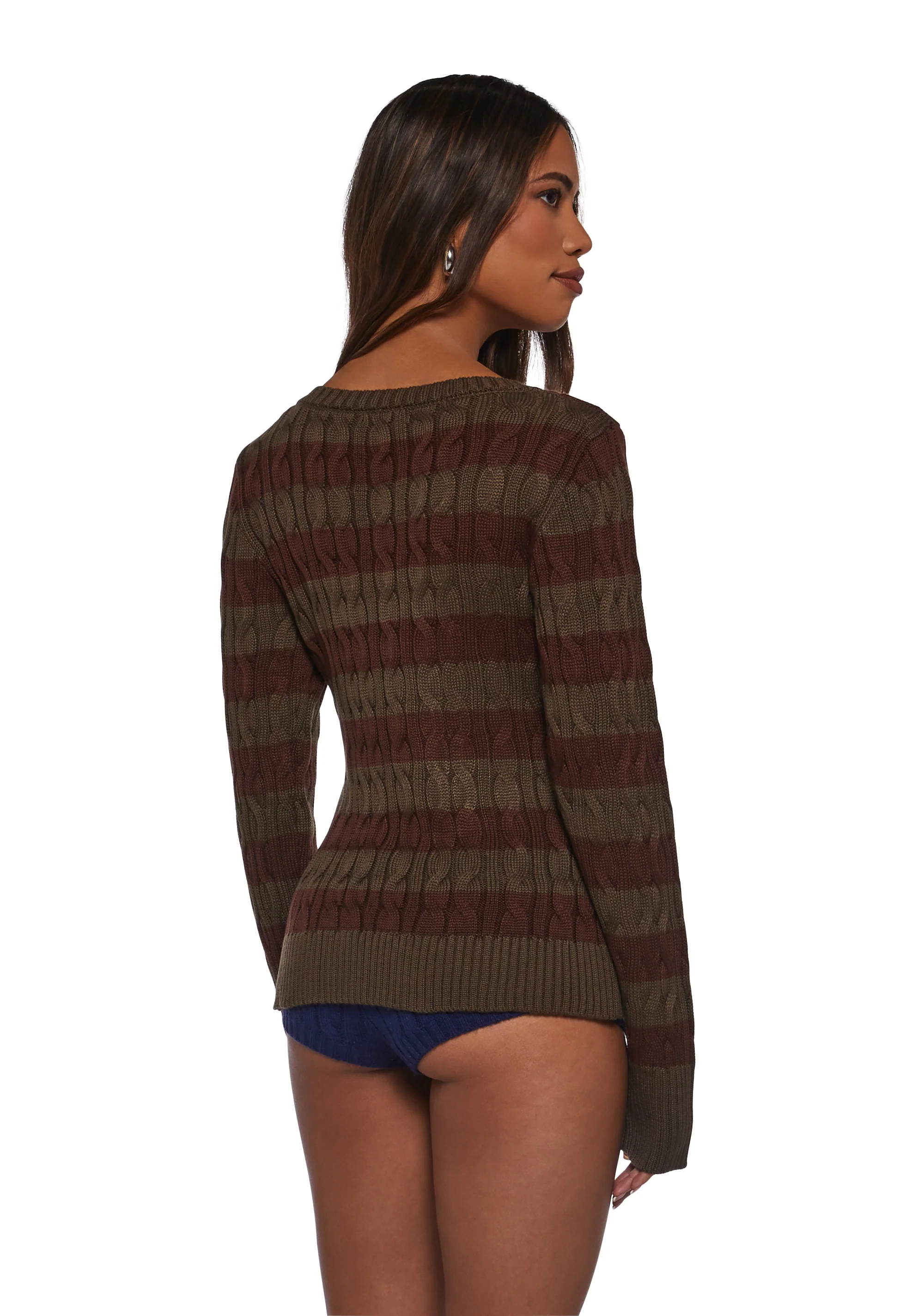 Mull It Over Striped Sweater - Image 4