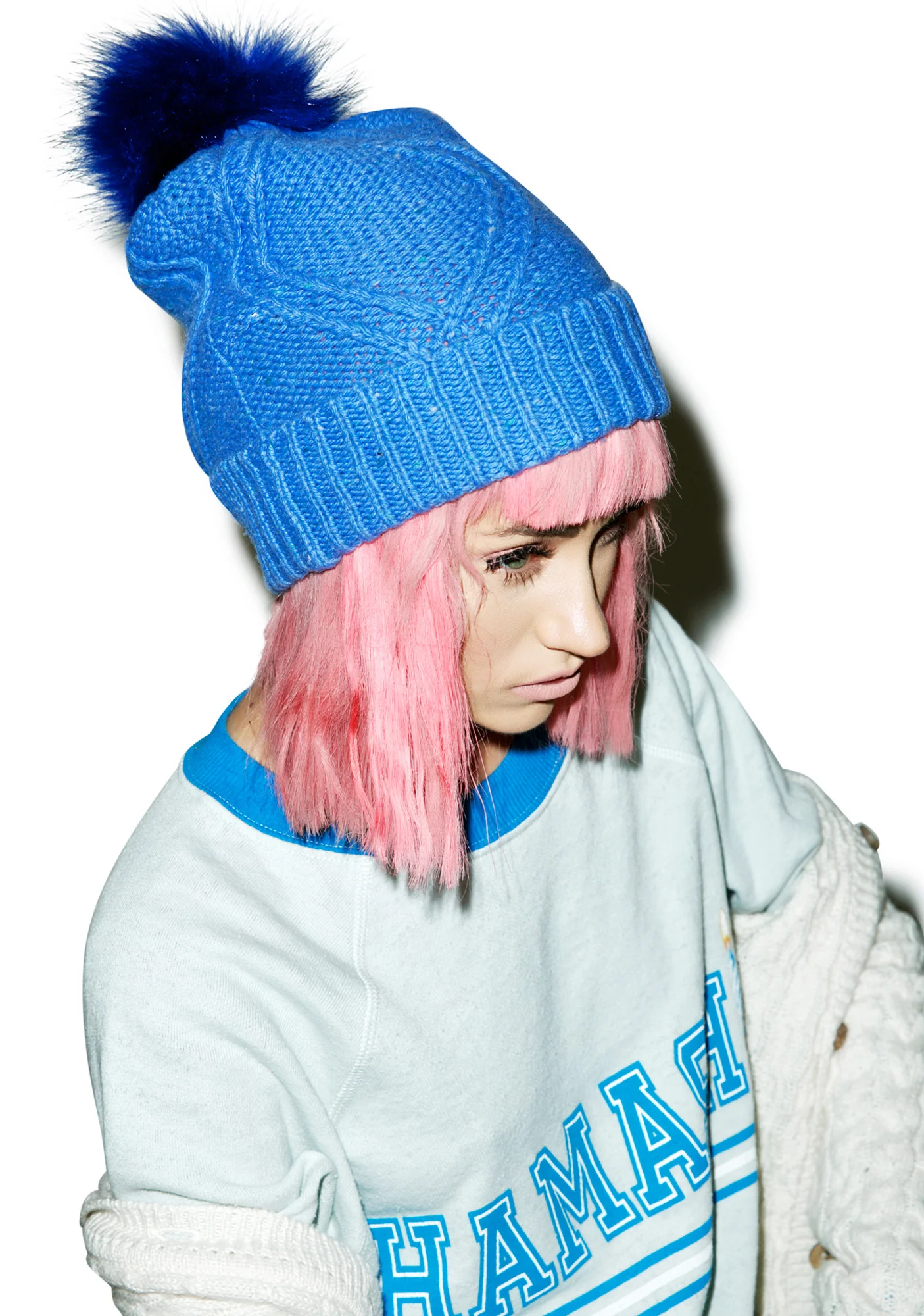 Cable Knit Beanie - Image 2