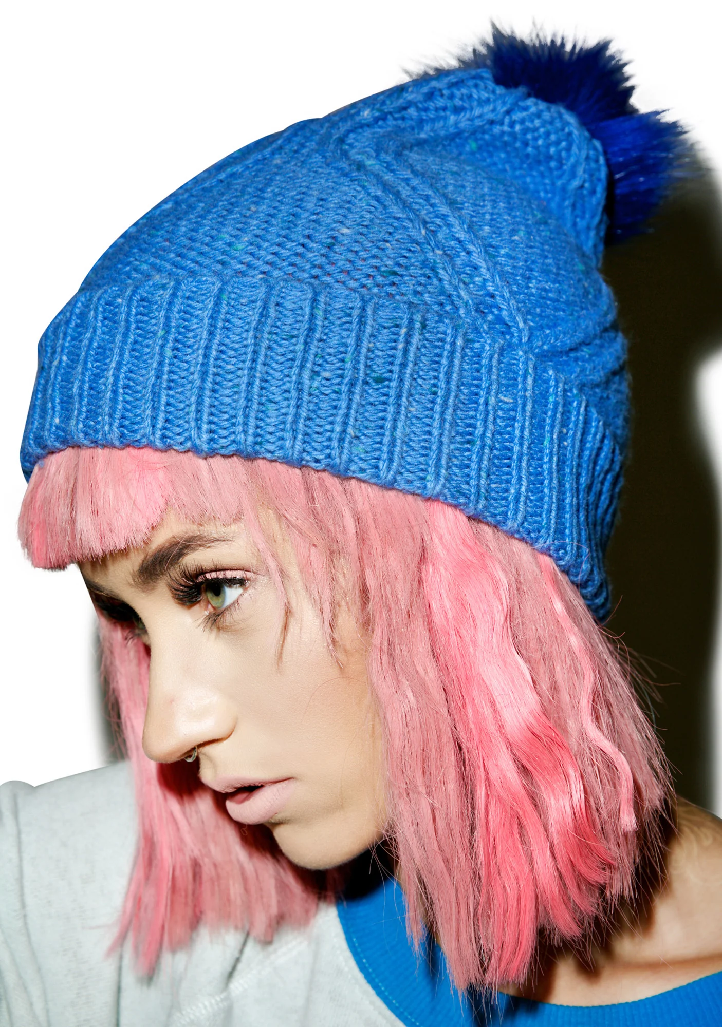 Cable Knit Beanie - Image 4