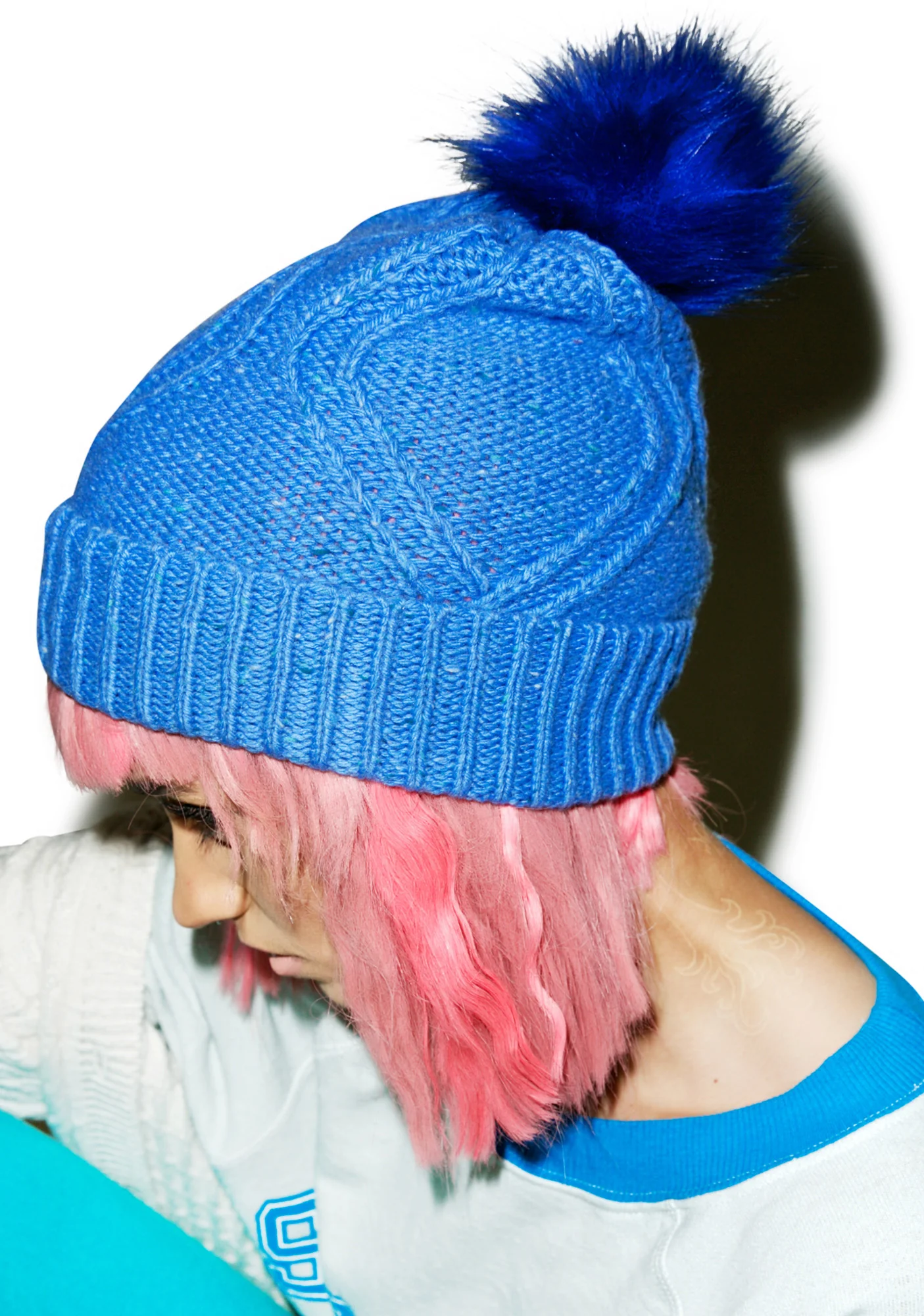 Cable Knit Beanie - Image 5