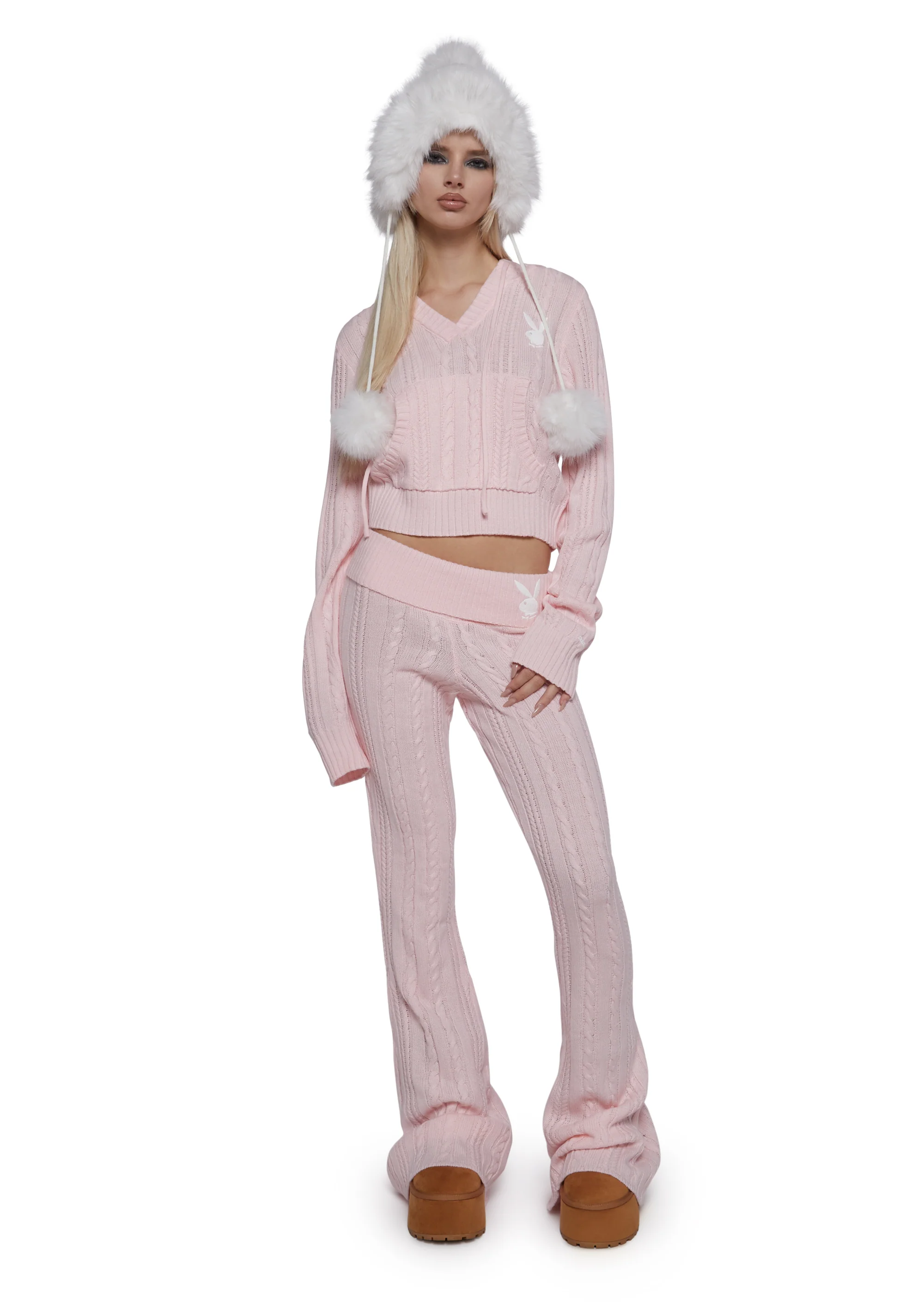 Cable Knit Yoga Pants - Image 2