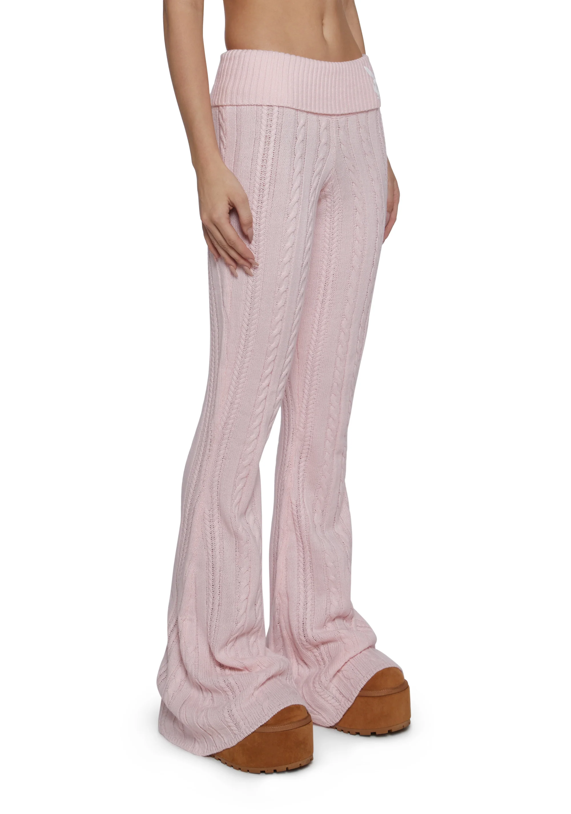 Cable Knit Yoga Pants - Image 3