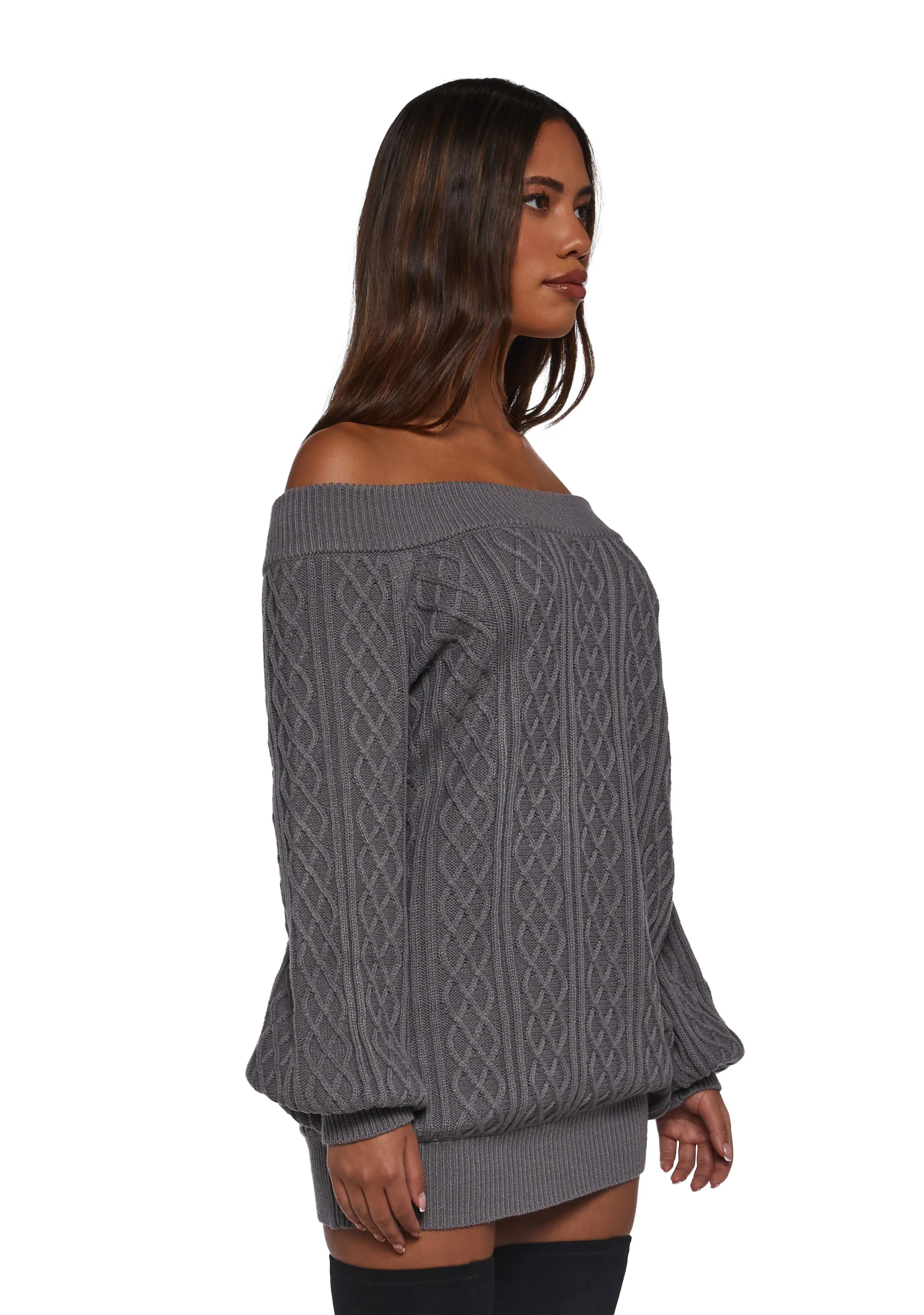 Romantasy Sweater Mini Dress - Image 3