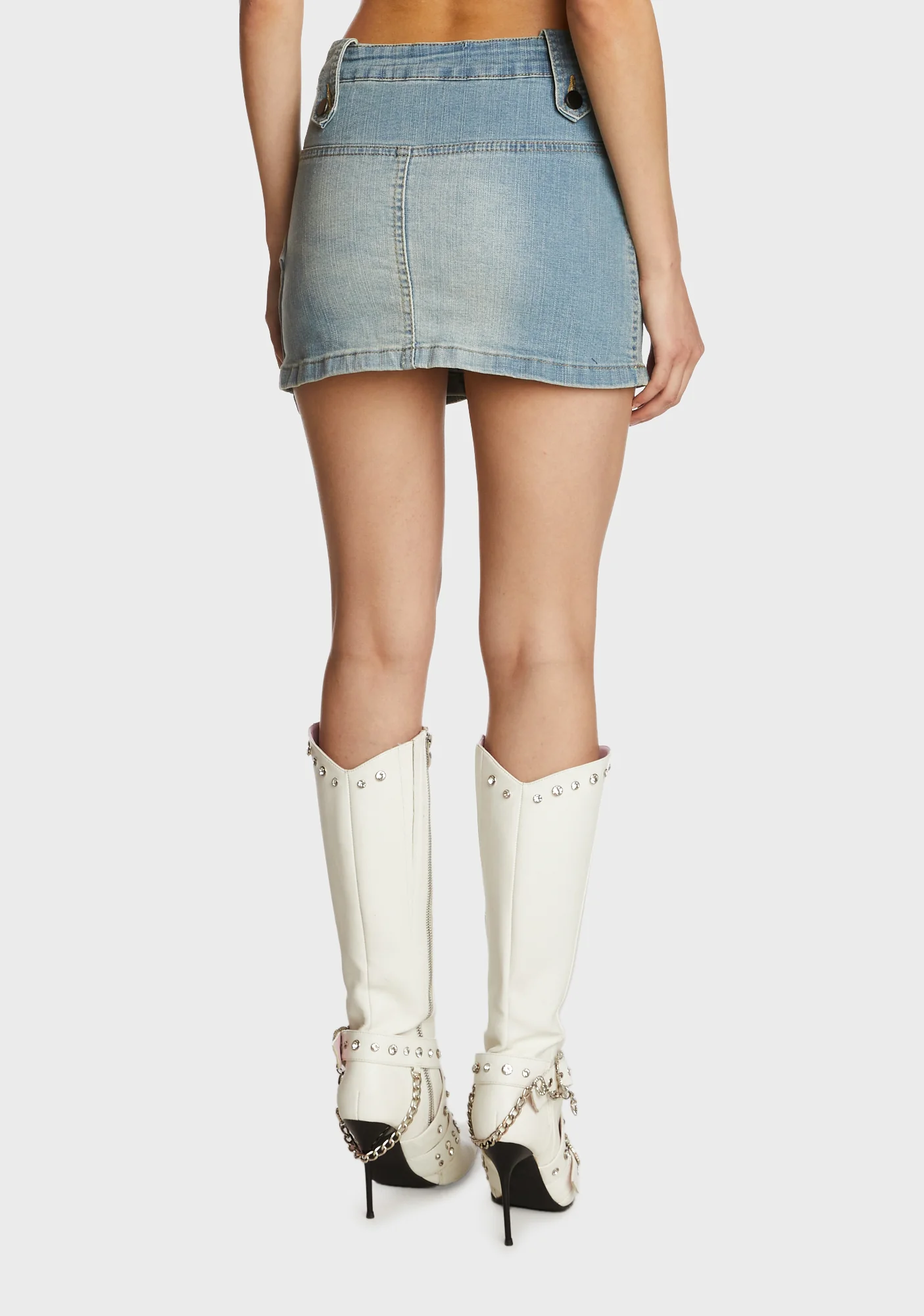 Call Me Back Denim Skirt - Image 3