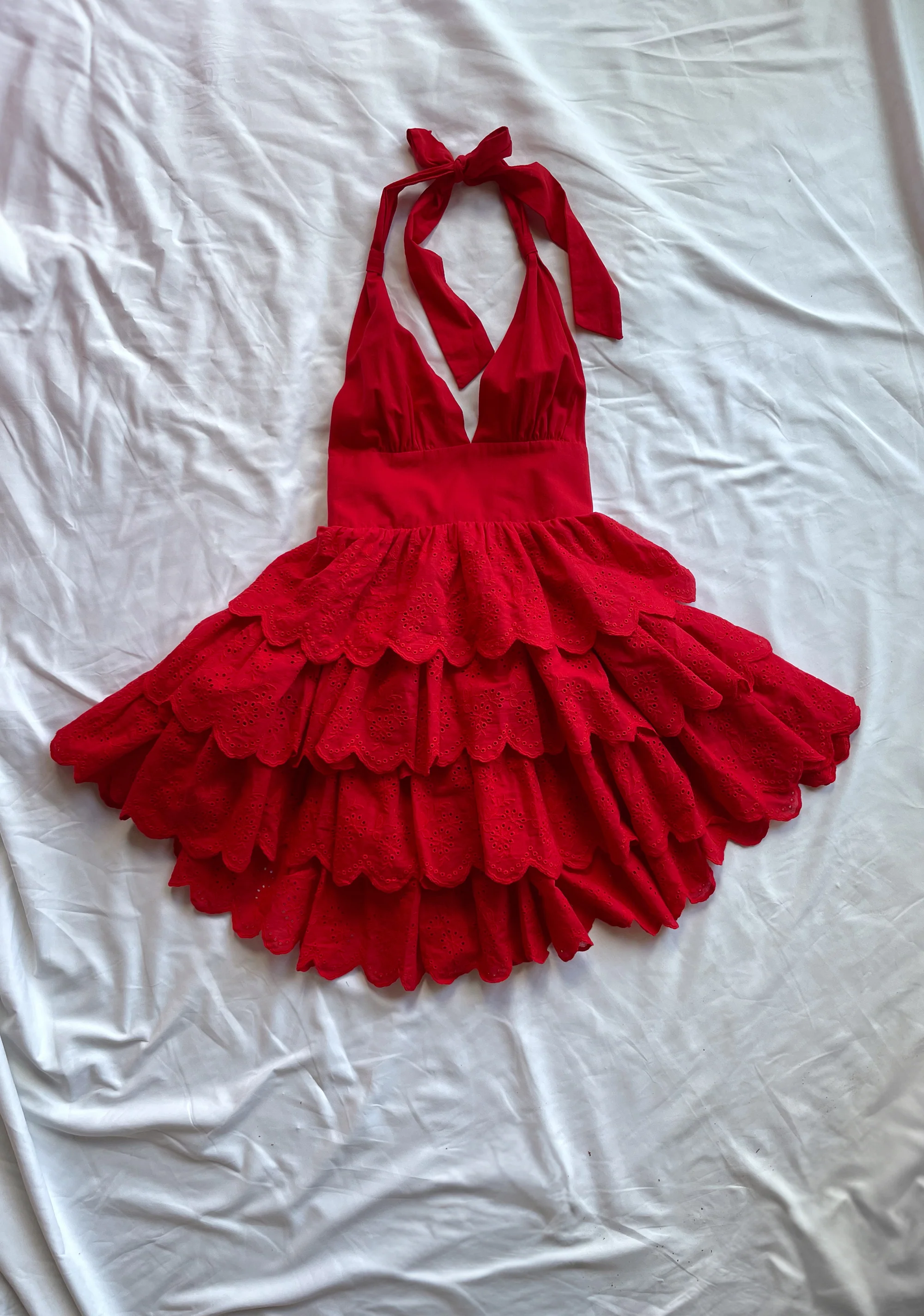 Call Me Yours Babydoll Dress - Red - Image 6