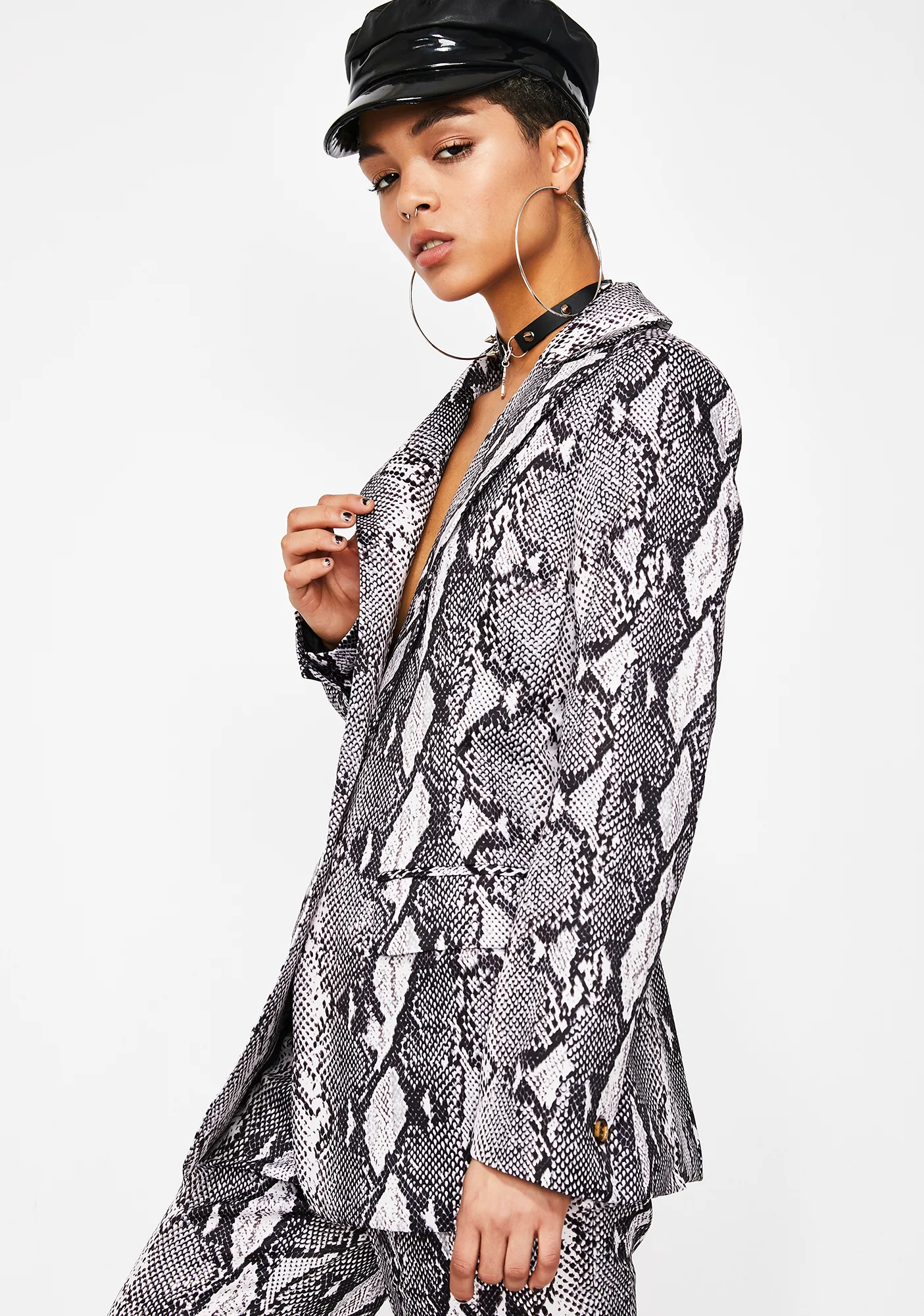 Call Of Cobra Snake Print Blazer - Image 2