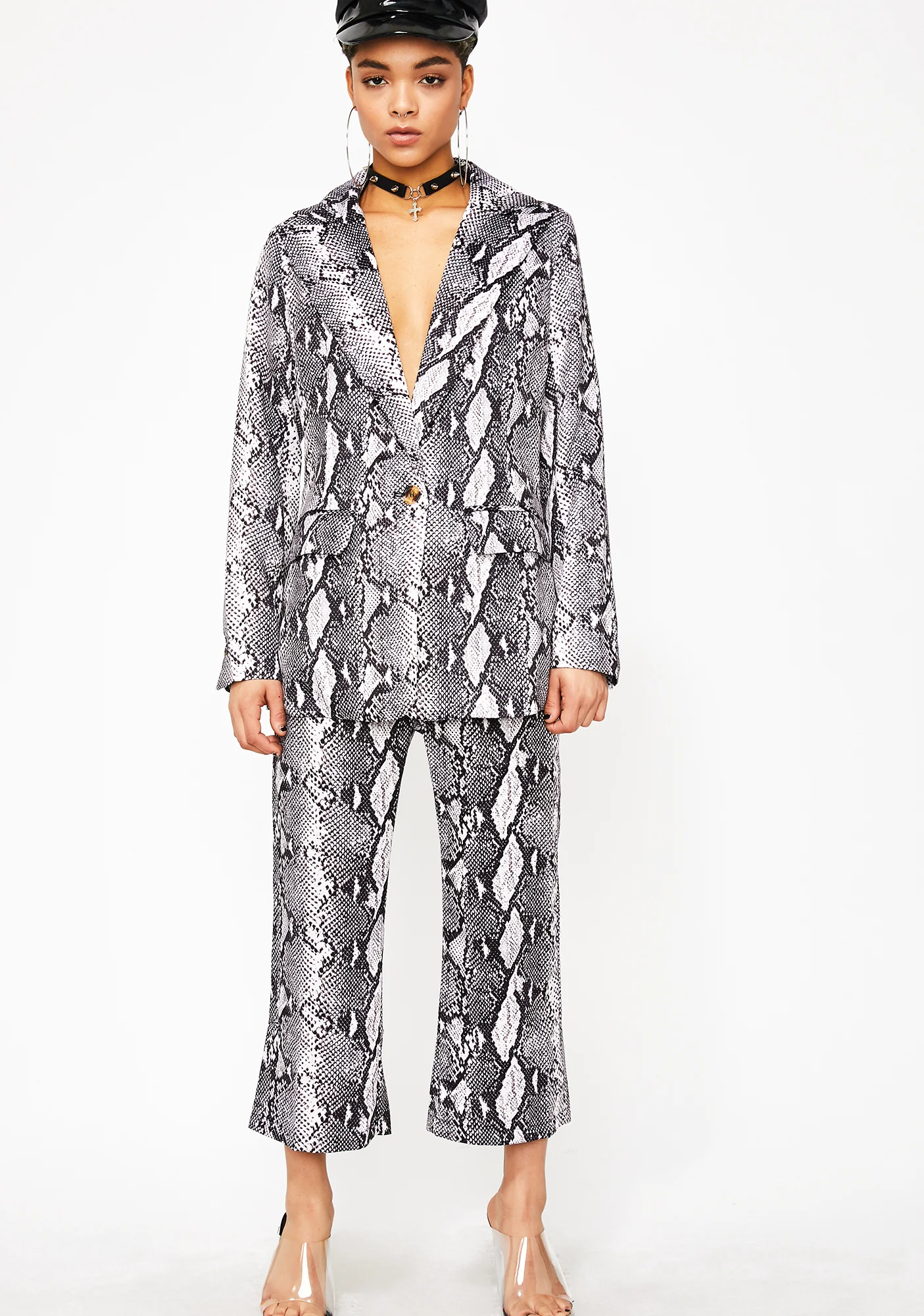 Call Of Cobra Snake Print Blazer - Image 3