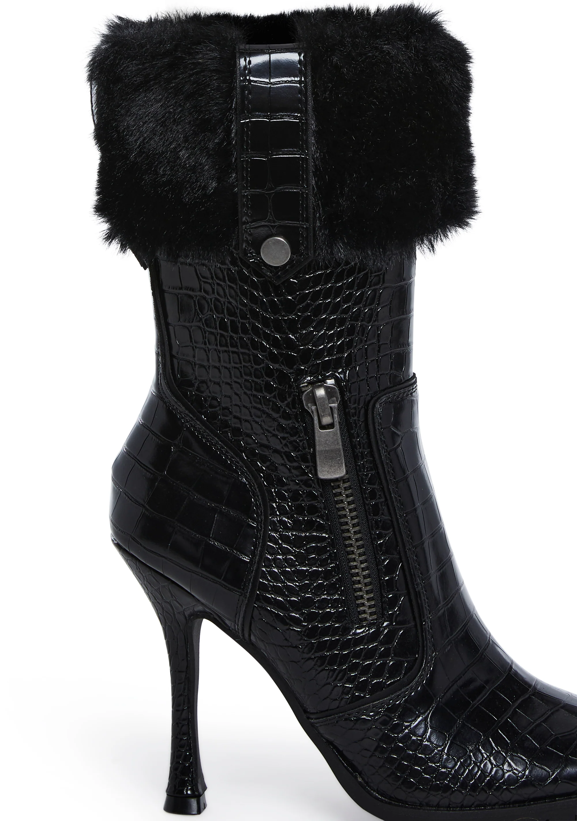 Call The Shots Heeled Boots - Black - Image 2