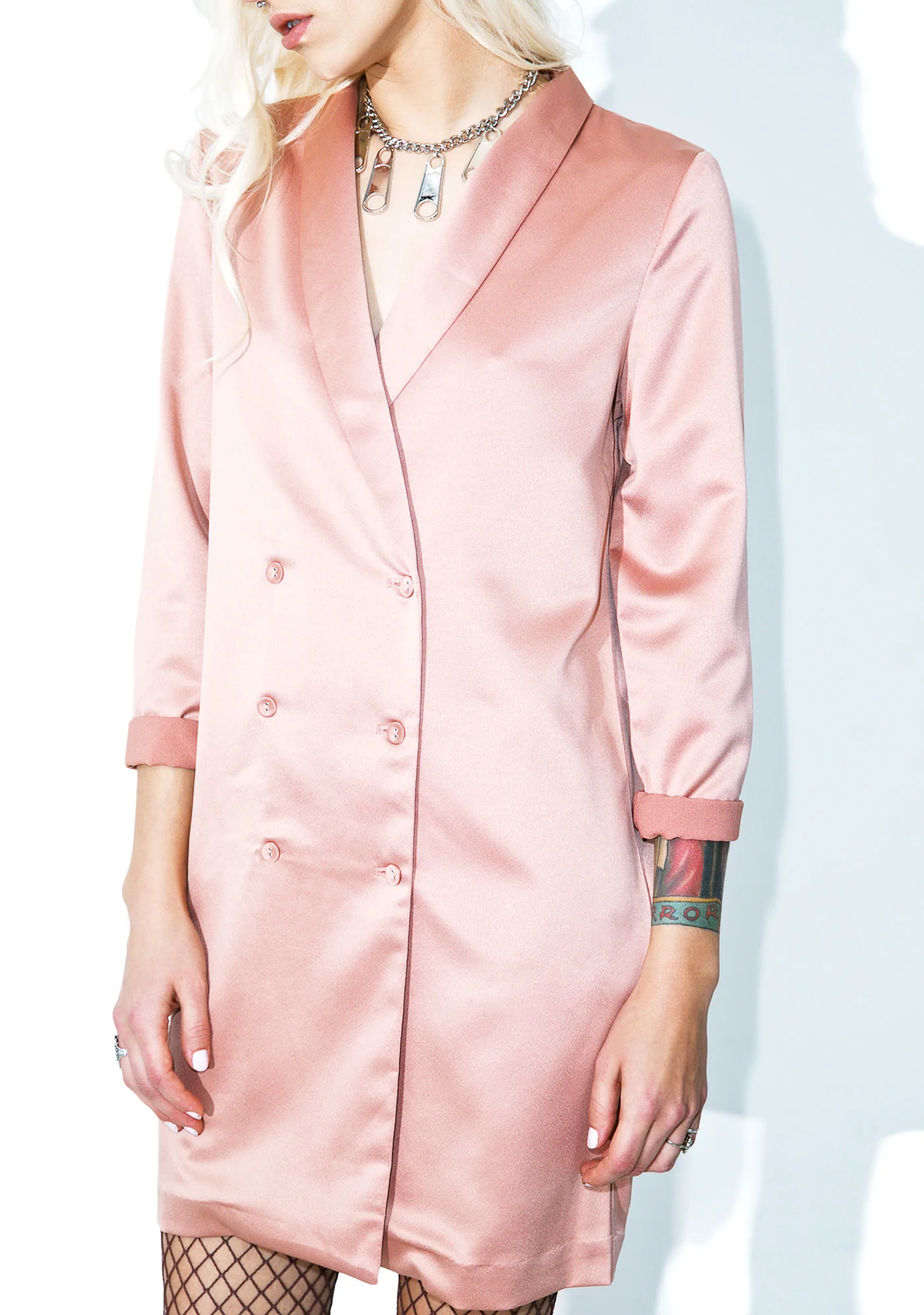 Call Yer Boyfriend Satin Blazer - Image 5