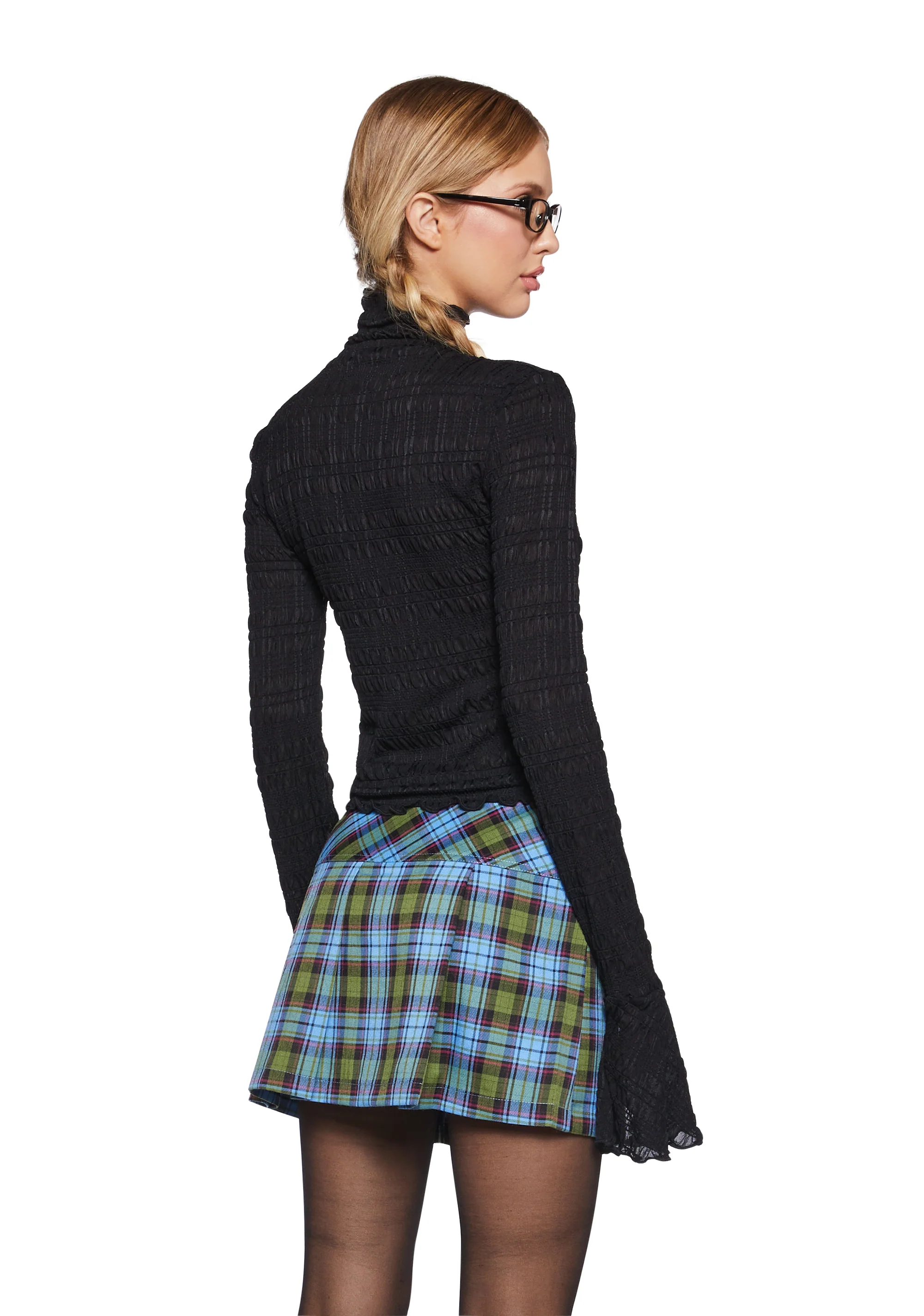 Calling After Me Long Sleeve Top - Black - Image 4