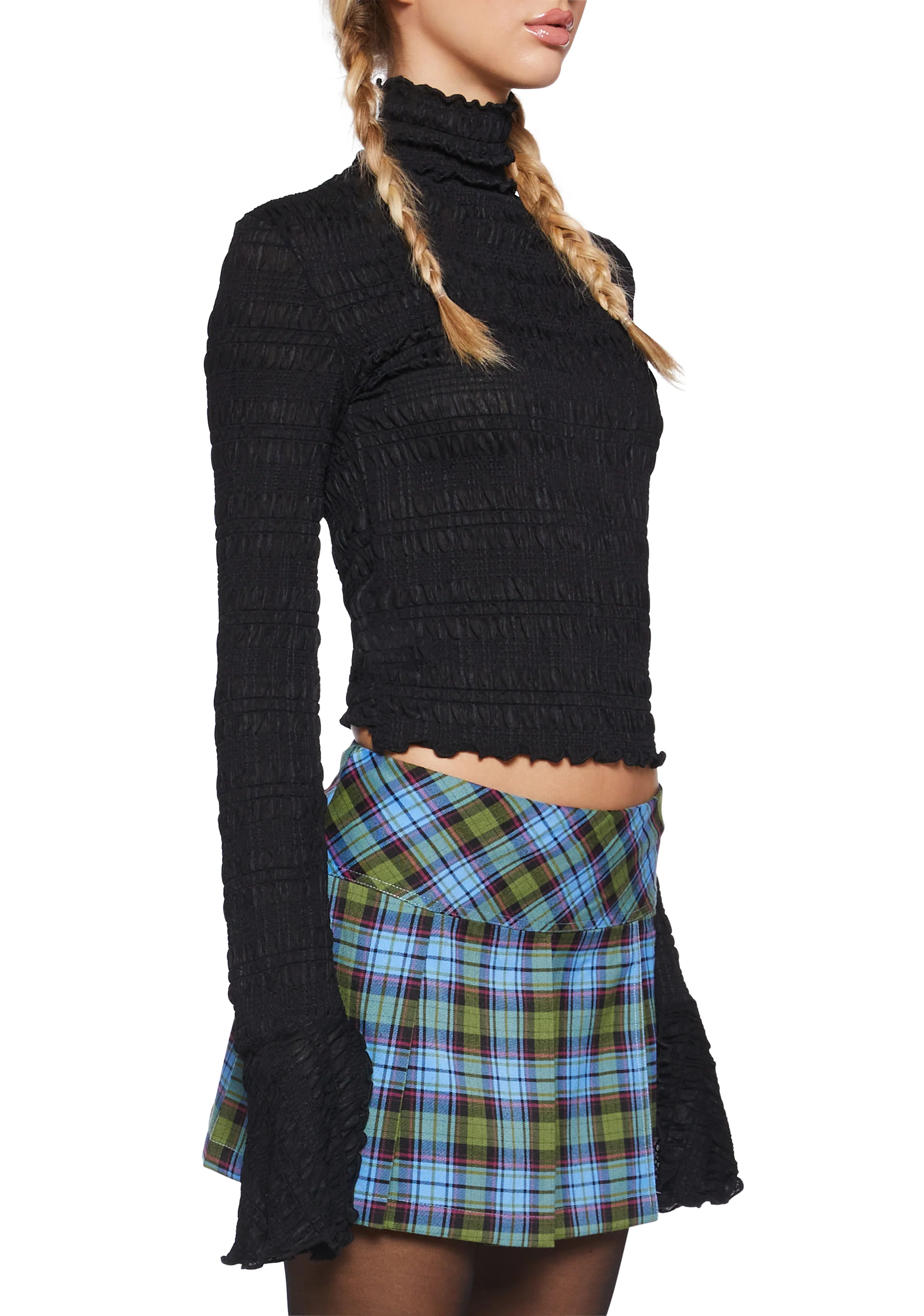 Calling After Me Long Sleeve Top - Black - Image 5
