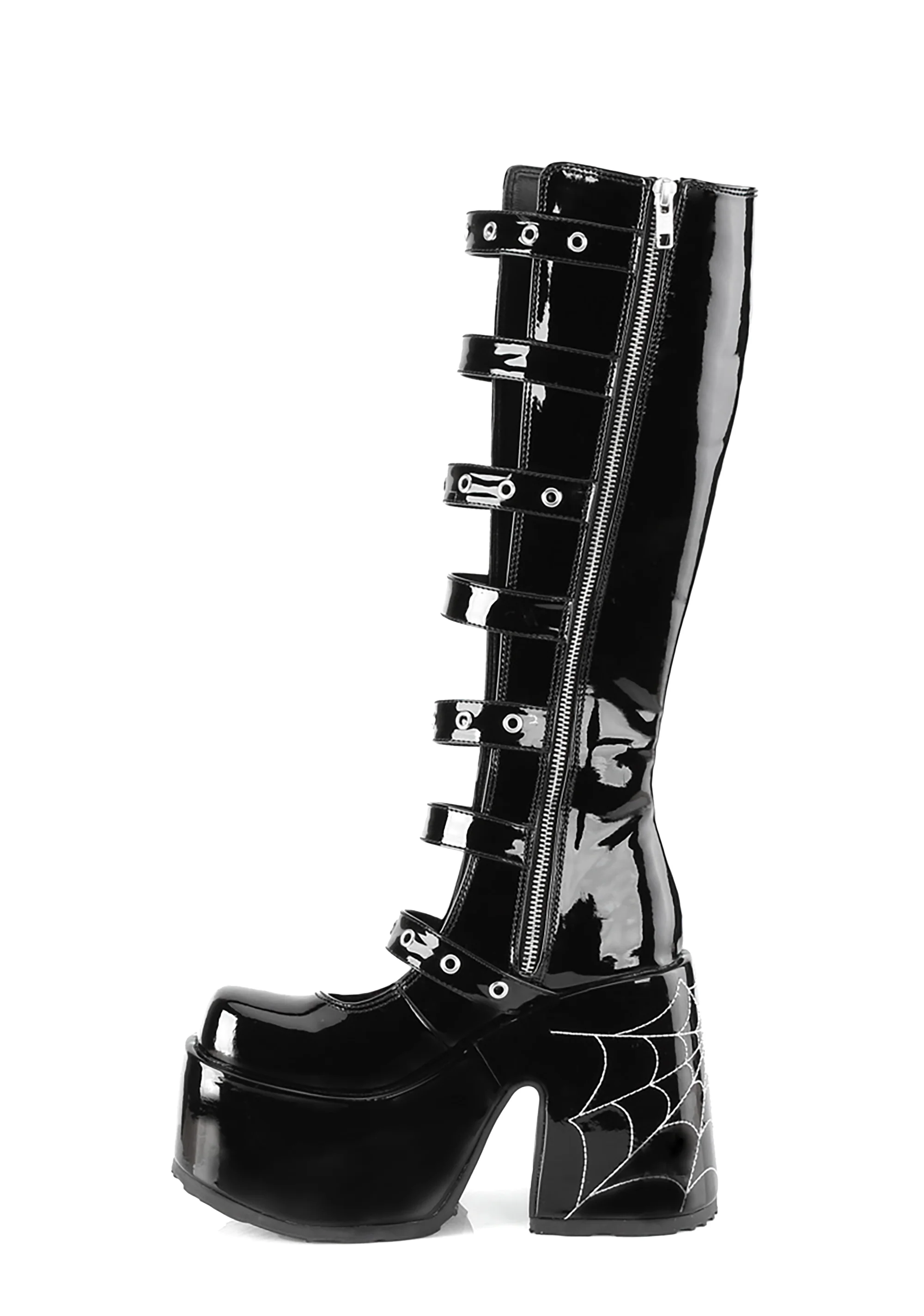 Camel-223 Platform Glow In The Dark Knee High Boots - Image 3