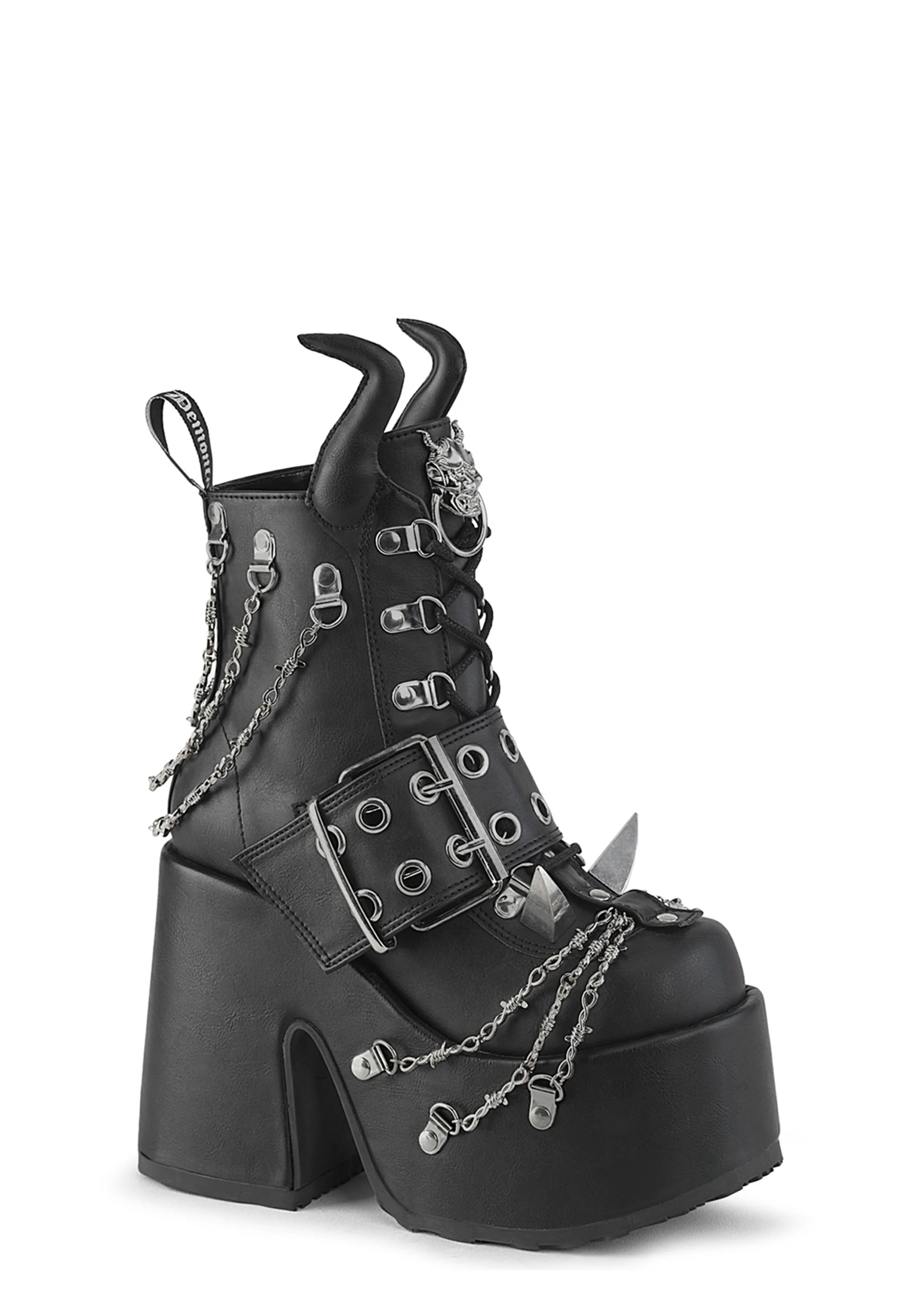 Camel-64 Platform Ankle Boots - Image 5