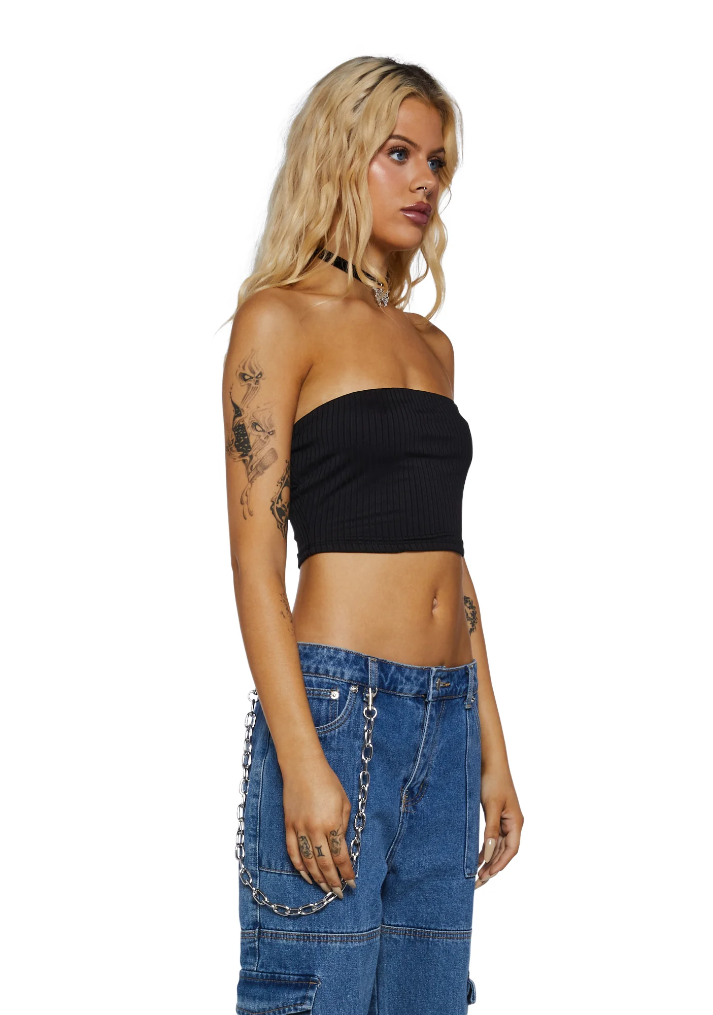 Camp Spicy Tube Top-Black - Image 3