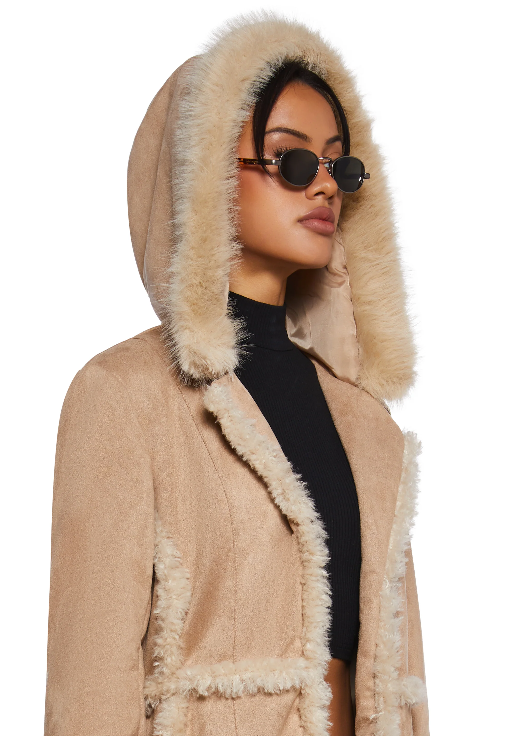 Campus Chill Faux Suede Coat - Image 2
