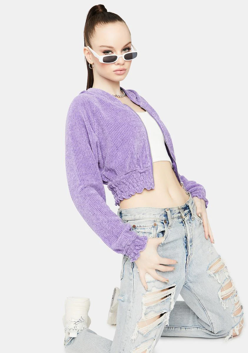 Can I Kick It Cropped Hoodie - Image 2