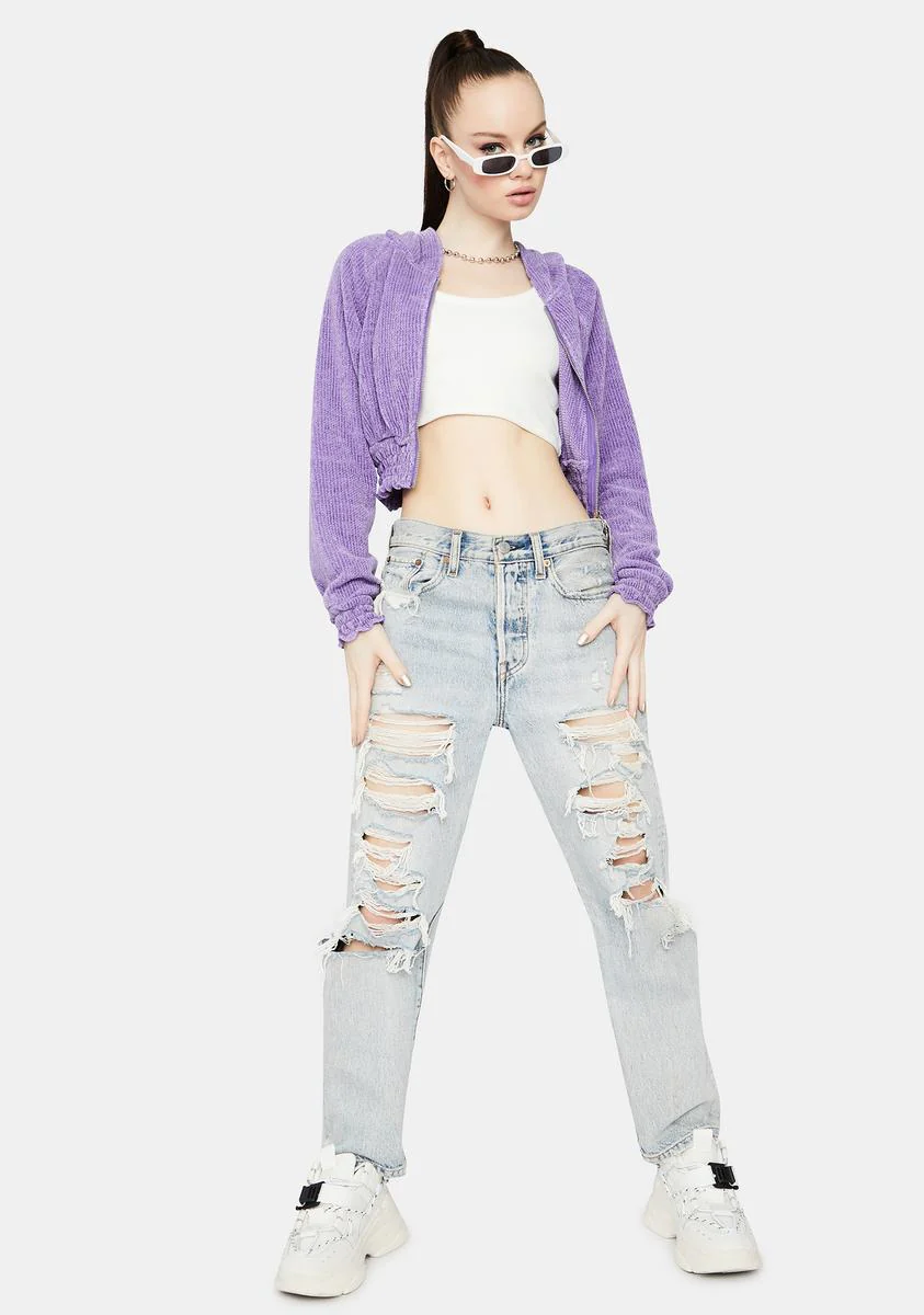 Can I Kick It Cropped Hoodie - Image 3