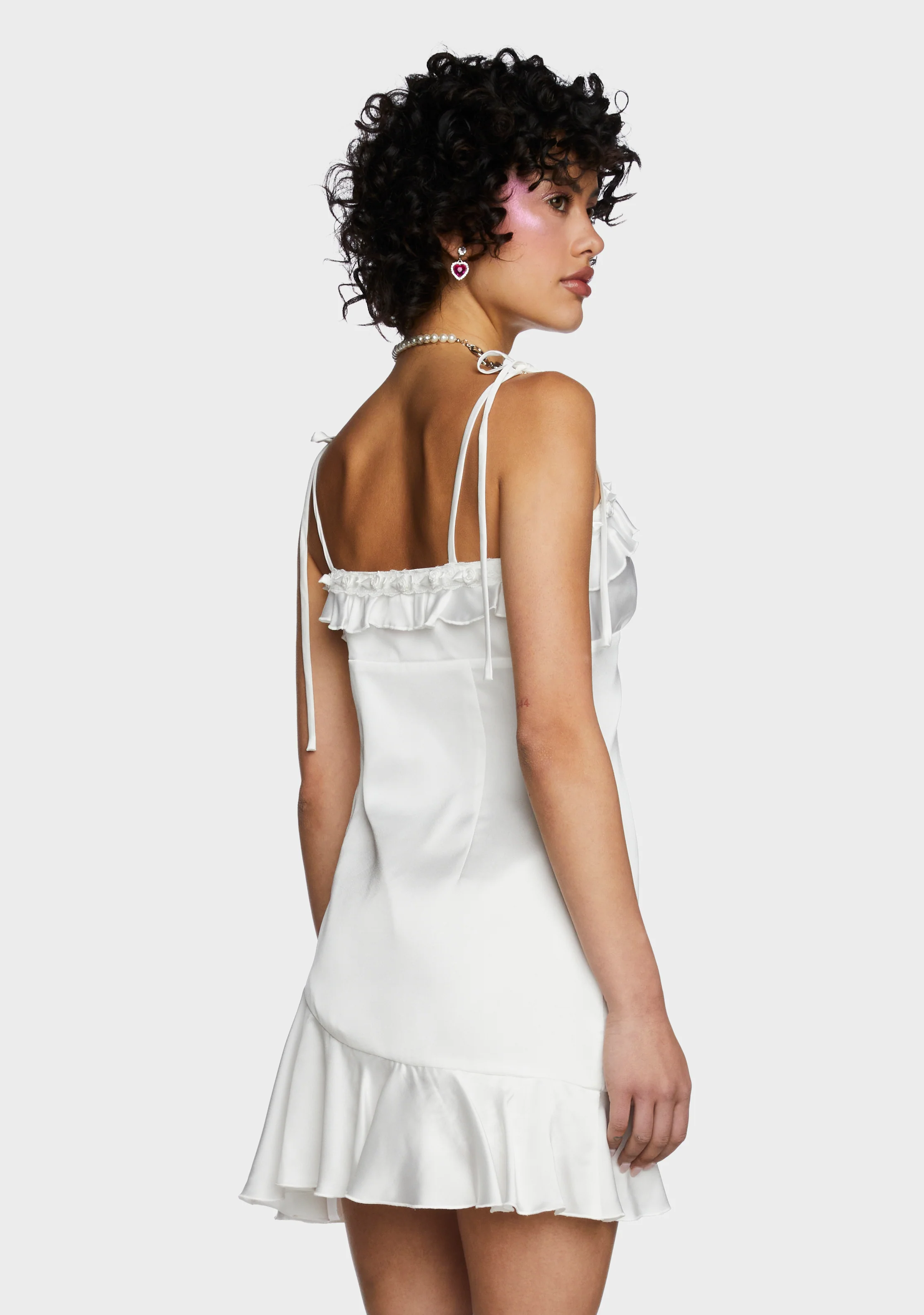 Candy Cravers Mini Dress - White - Image 5