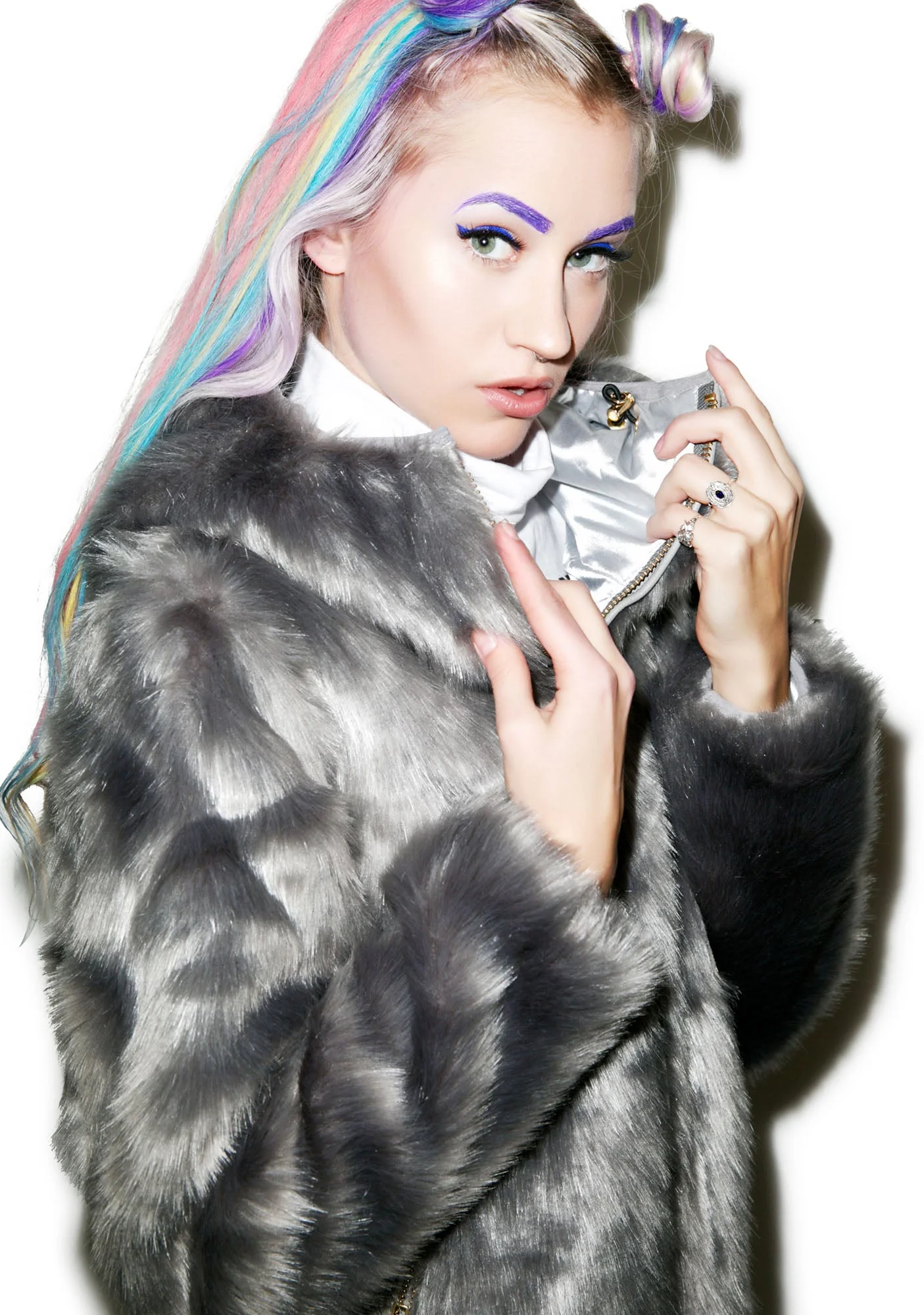 Candy Fur Jacket - Pink - Image 15