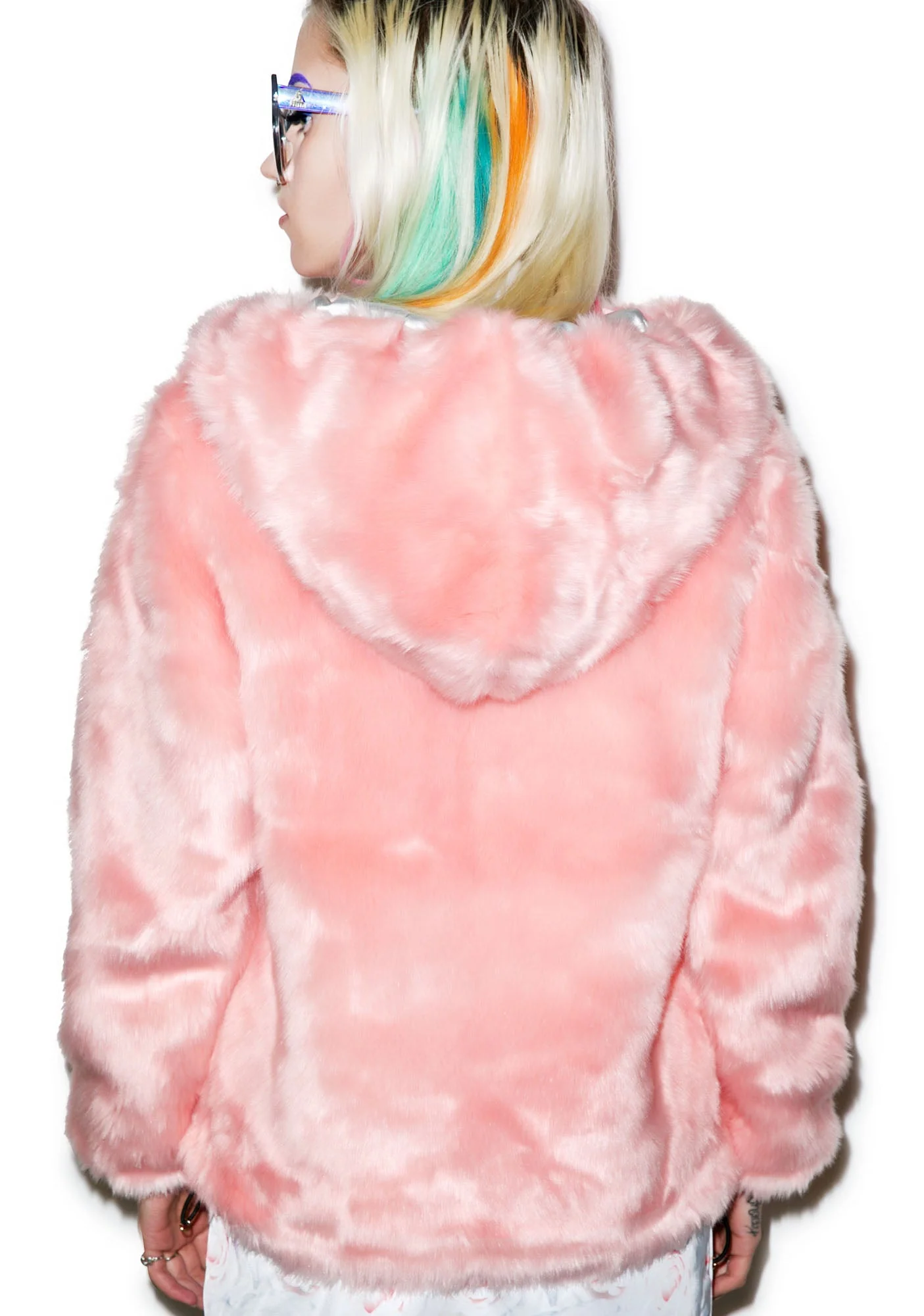 Candy Fur Jacket - Pink - Image 2